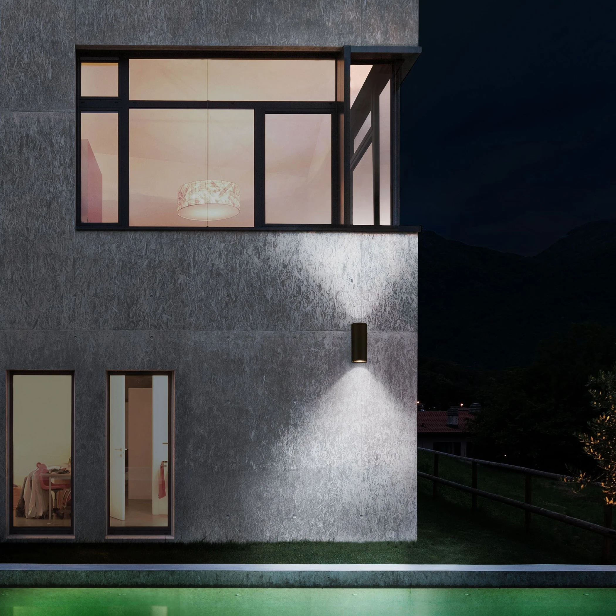 Outdoor Cylinder LED Wall Sconce - Image 8