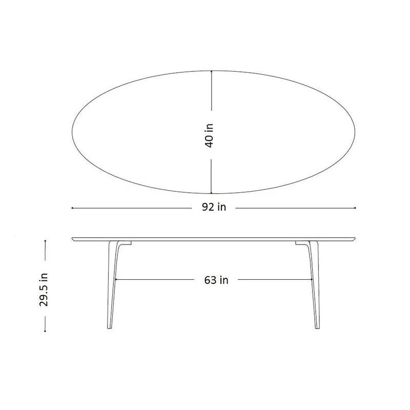 Oval Dining Table - Image 7