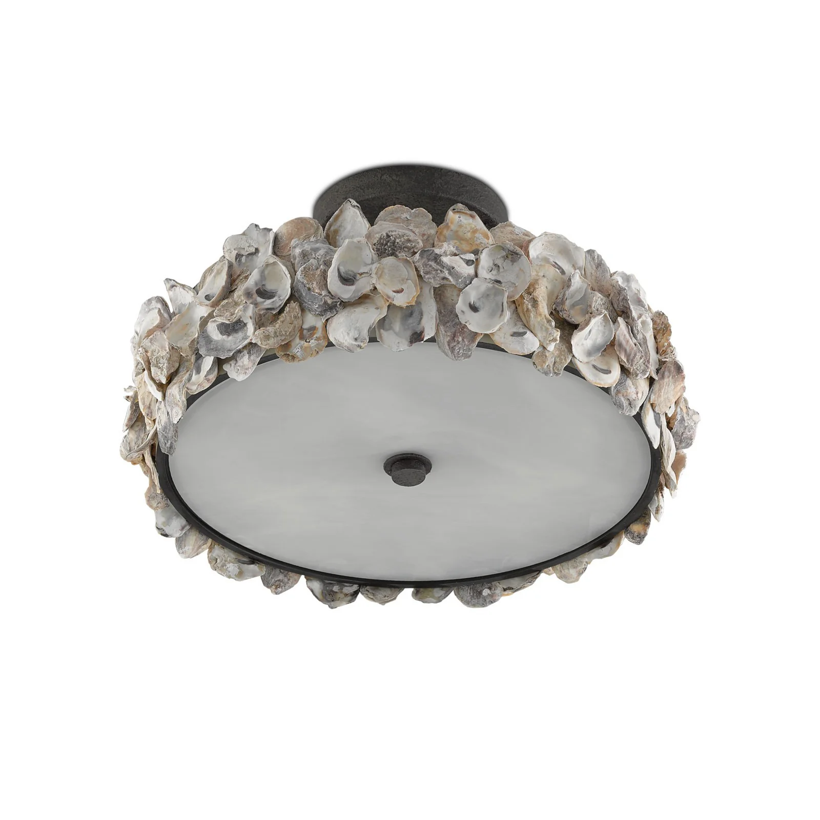 Oyster Shell Semi Flush Mount - Image 4