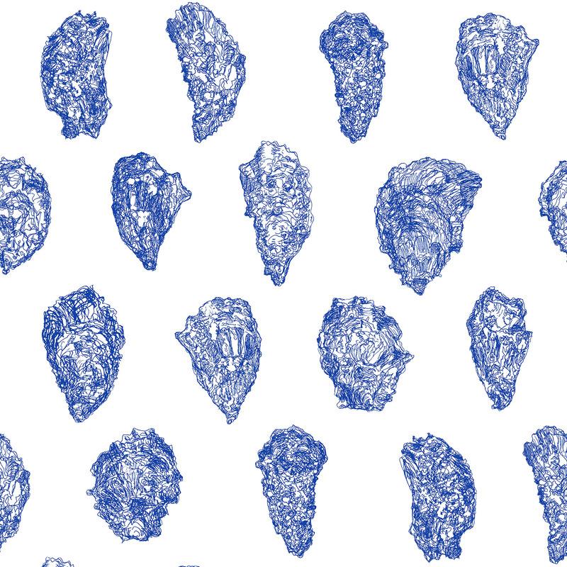 Oysters Wallpaper Sample Swatch - Image 24