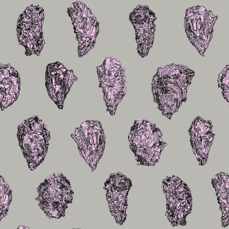 Oysters Wallpaper Sample Swatch - Image 32