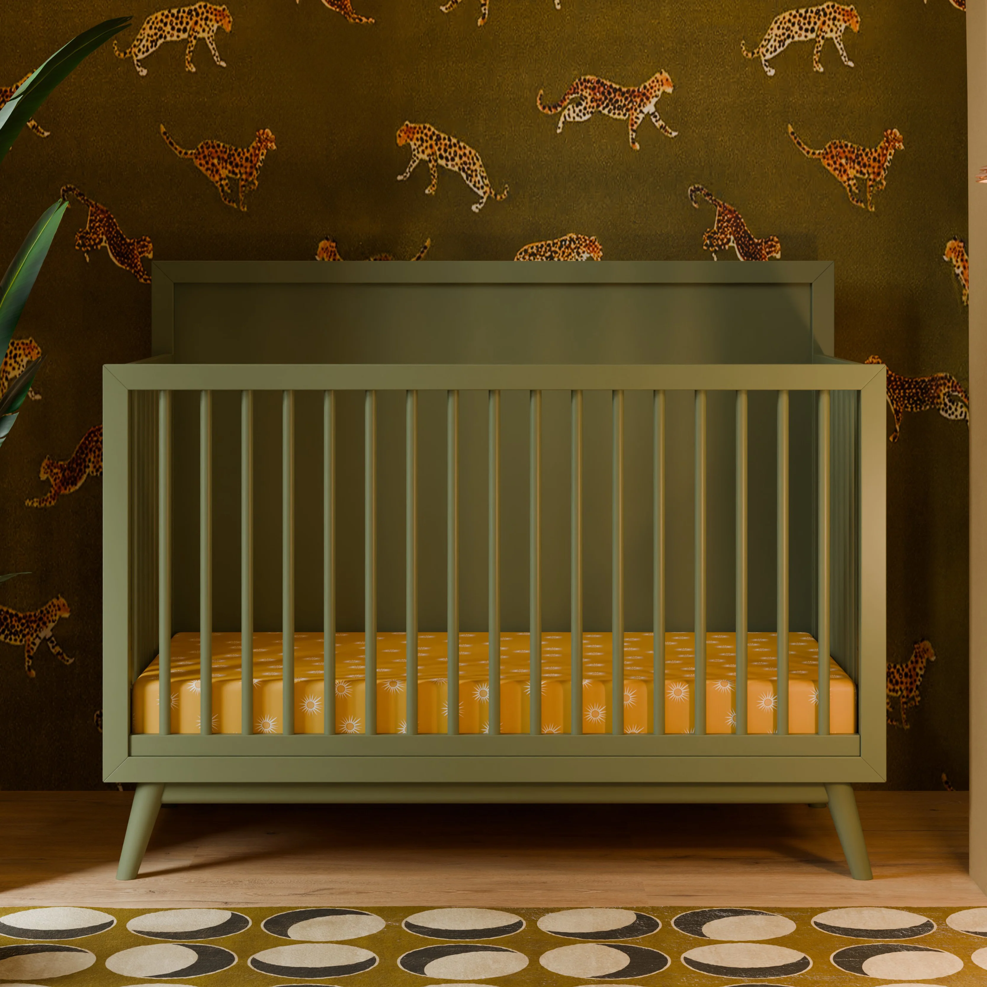 Palma 4-in-1 Convertible Crib with Toddler Bed Conversion Kit - Image 13