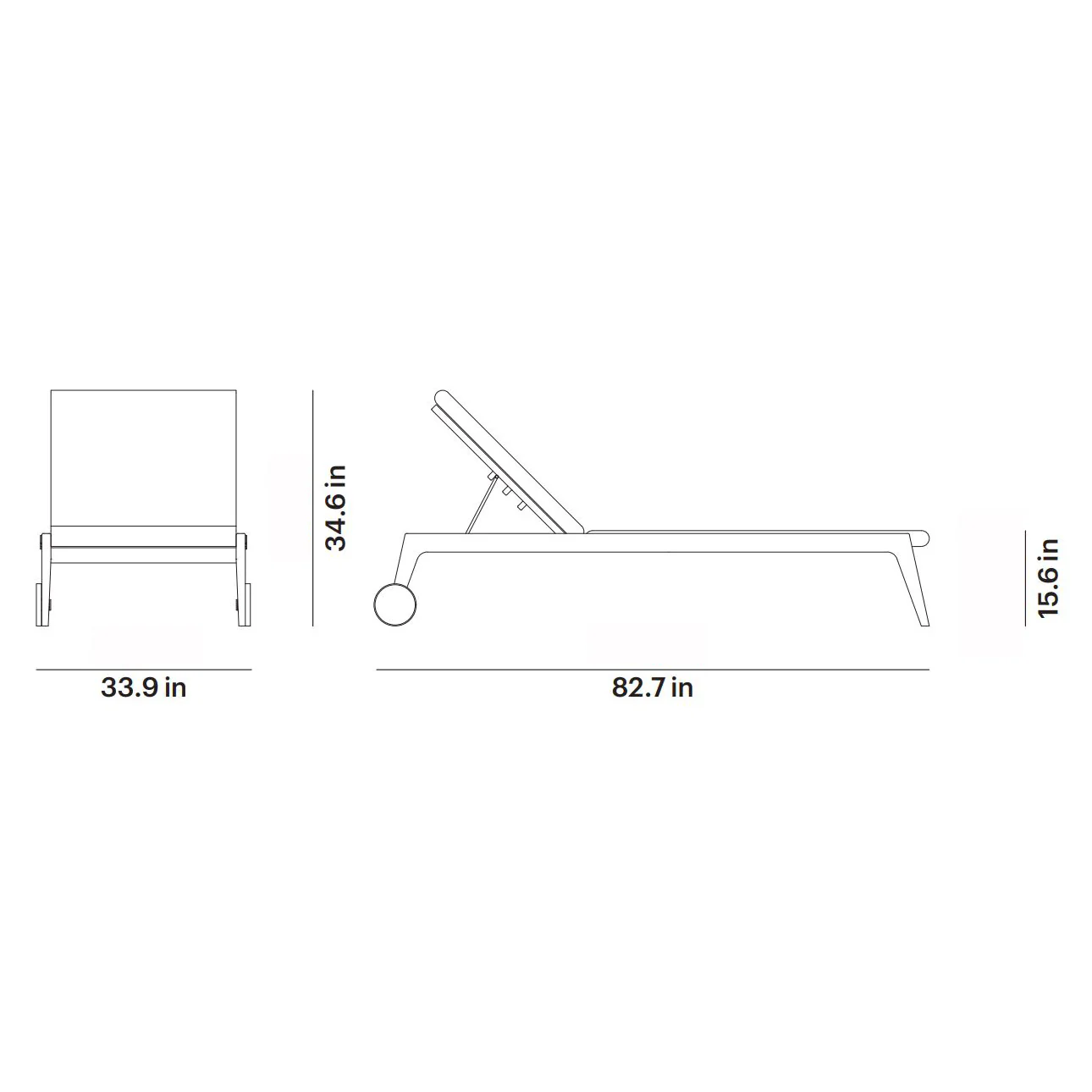 Paralel Outdoor Chaise Lounge - Image 36