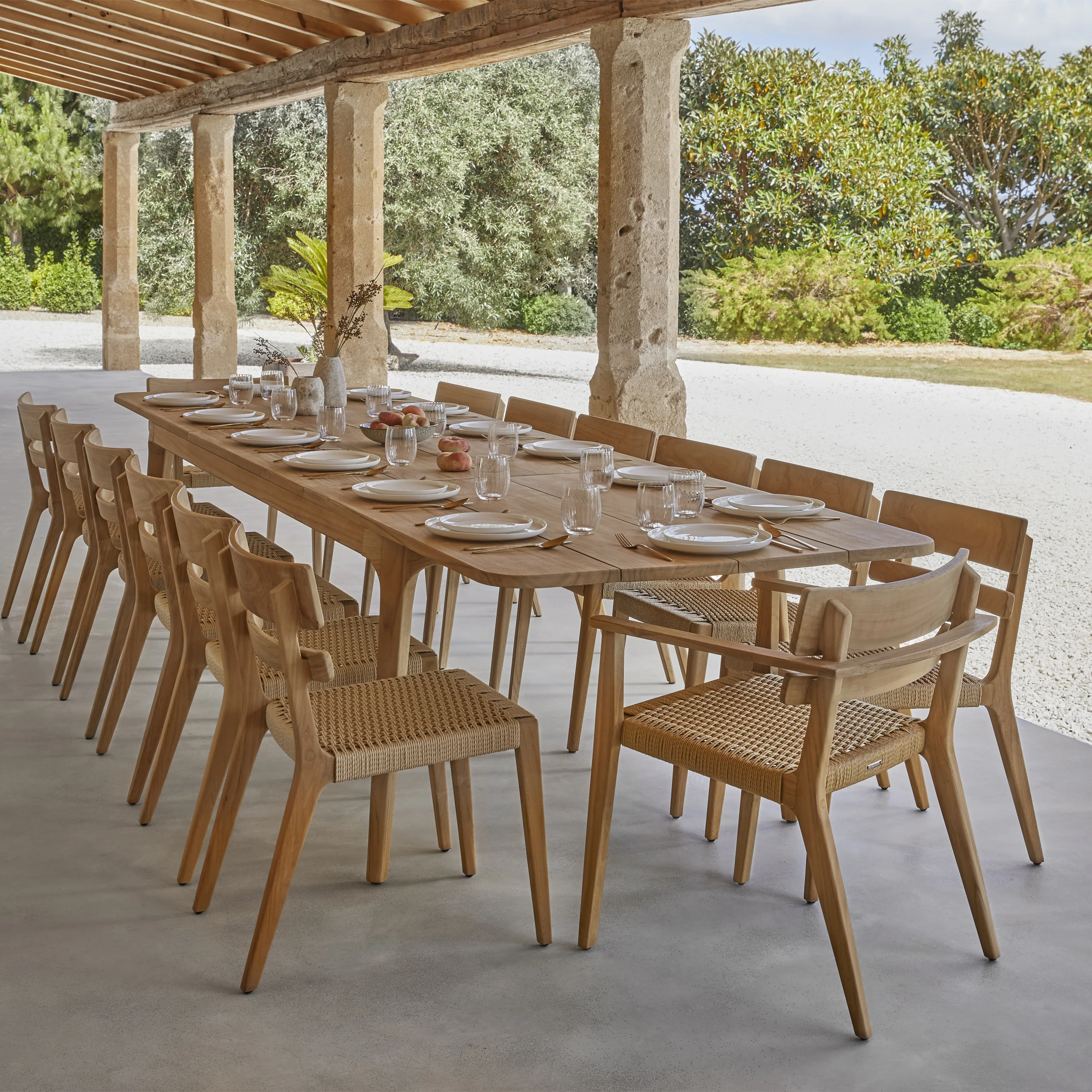 Paralel Rectangular Extendable Outdoor Dining Table - Image 3