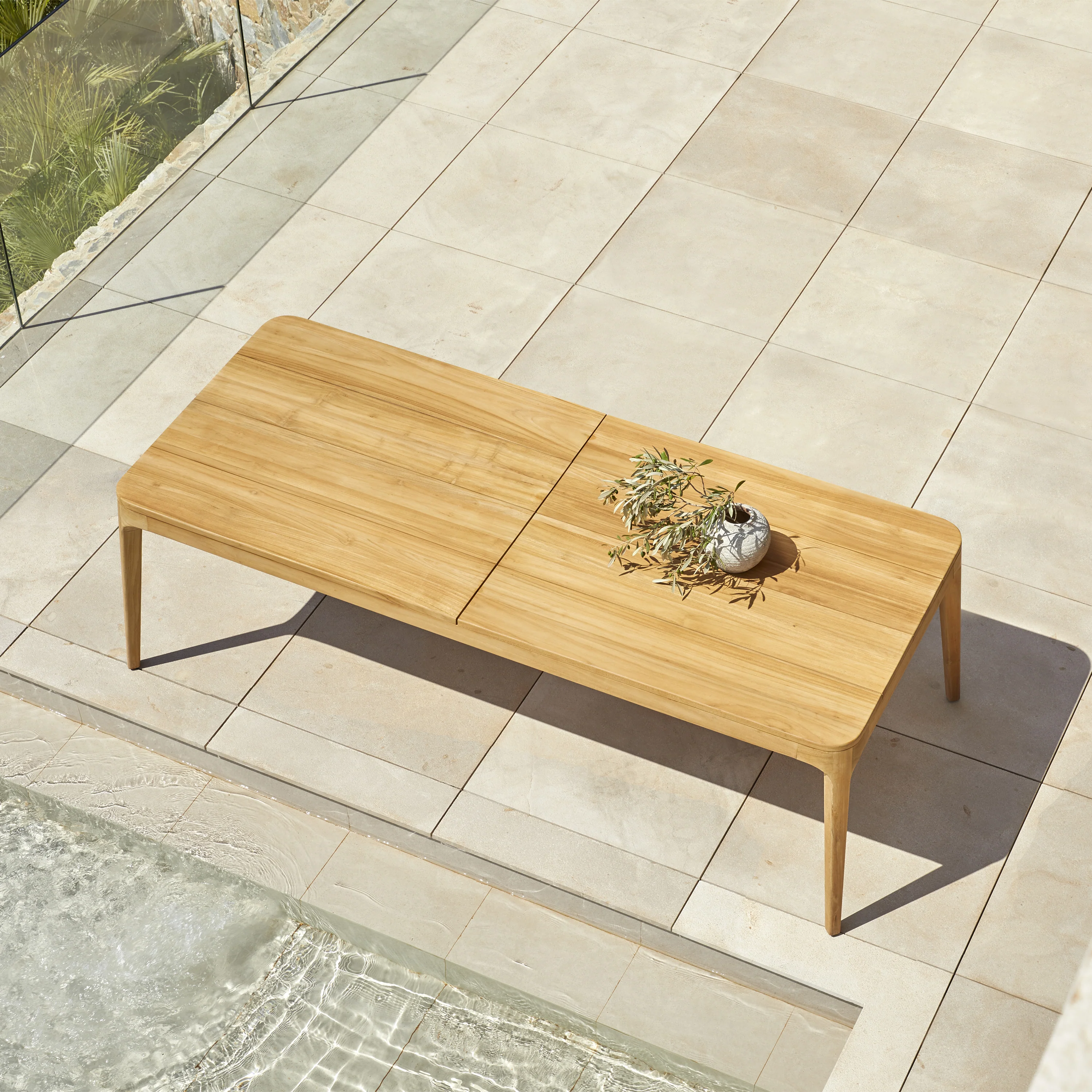 Paralel Rectangular Extendable Outdoor Dining Table - Image 9