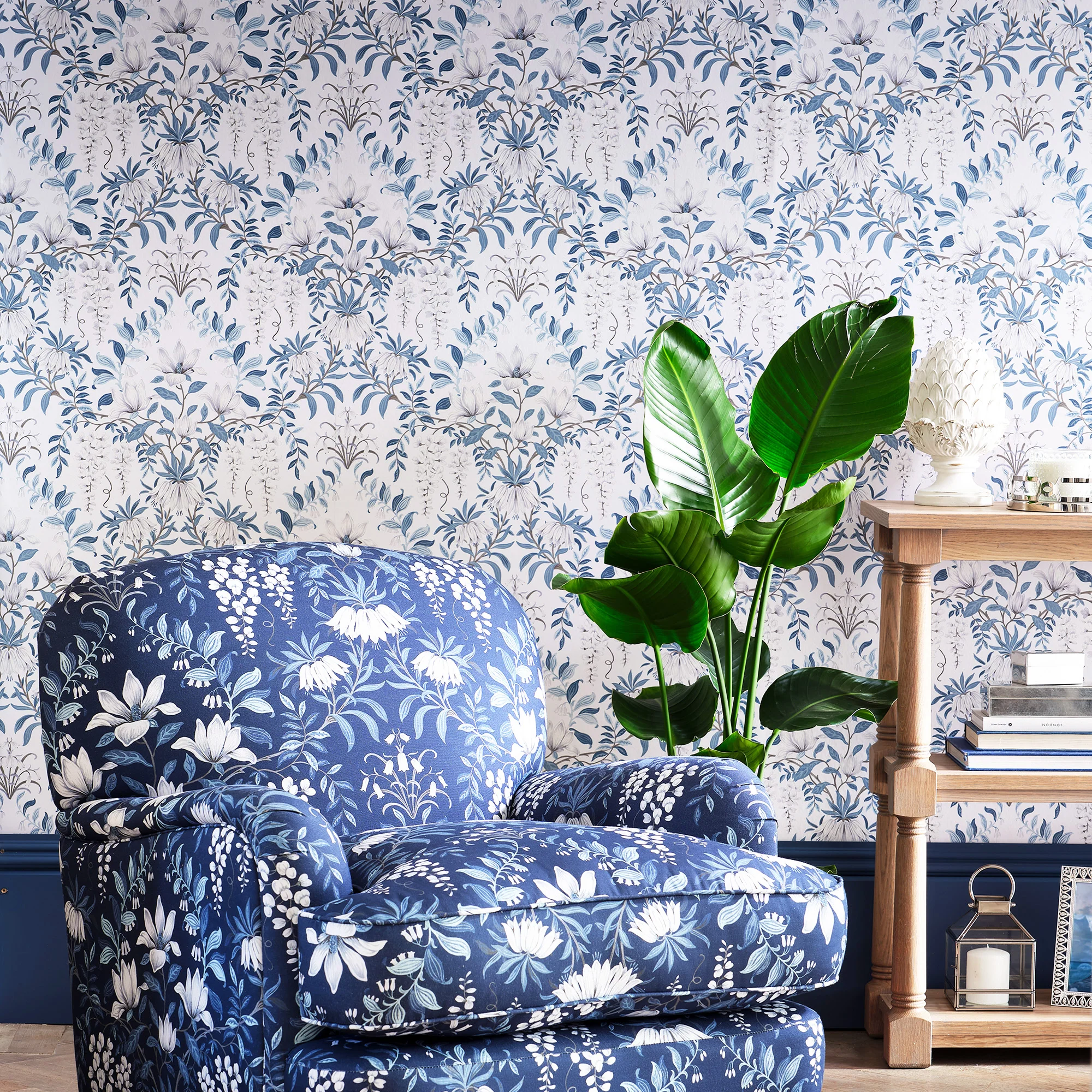 Laura Ashley Parterre Dark Seaspray Wallpaper Wallpaper - Image 2