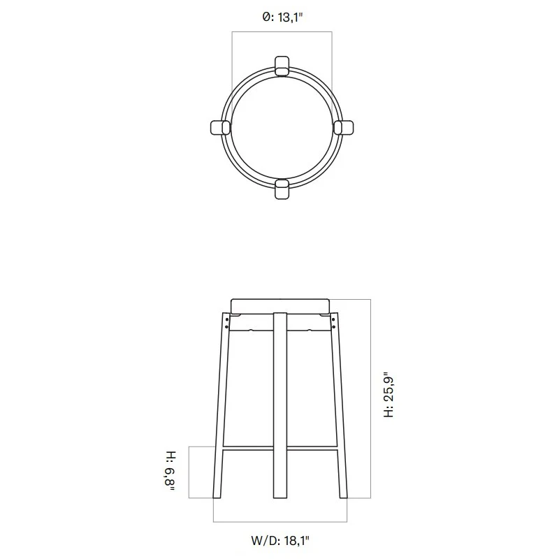 Passage Upholstered Stool - Image 37