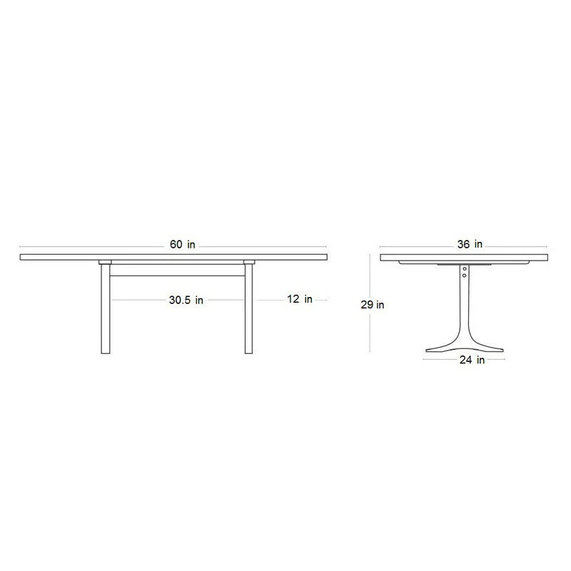 Paxton Sculpted Edge Dining Table - Image 12