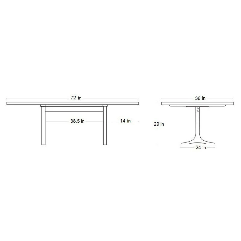 Paxton Sculpted Edge Dining Table - Image 13