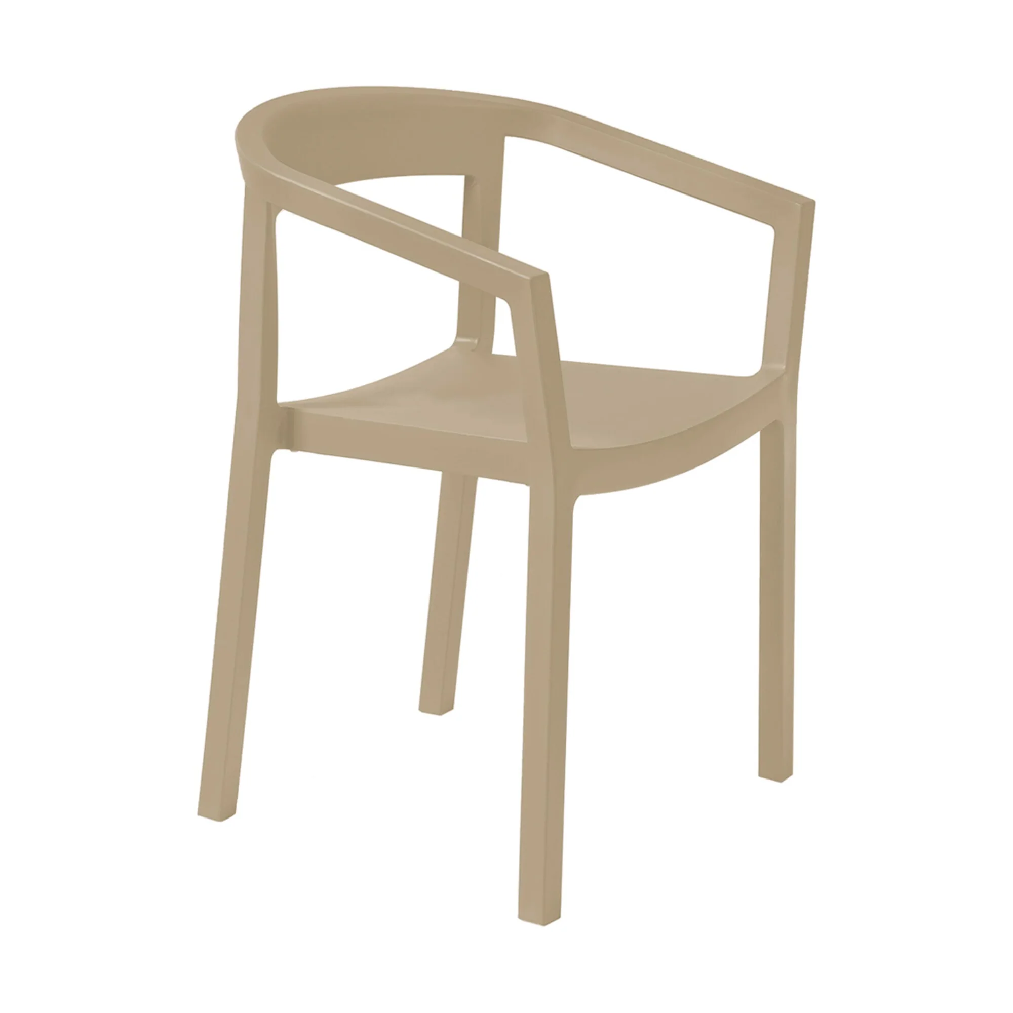 Peach Stacking Outdoor Dining Armchair (Set of 4) - Image 5