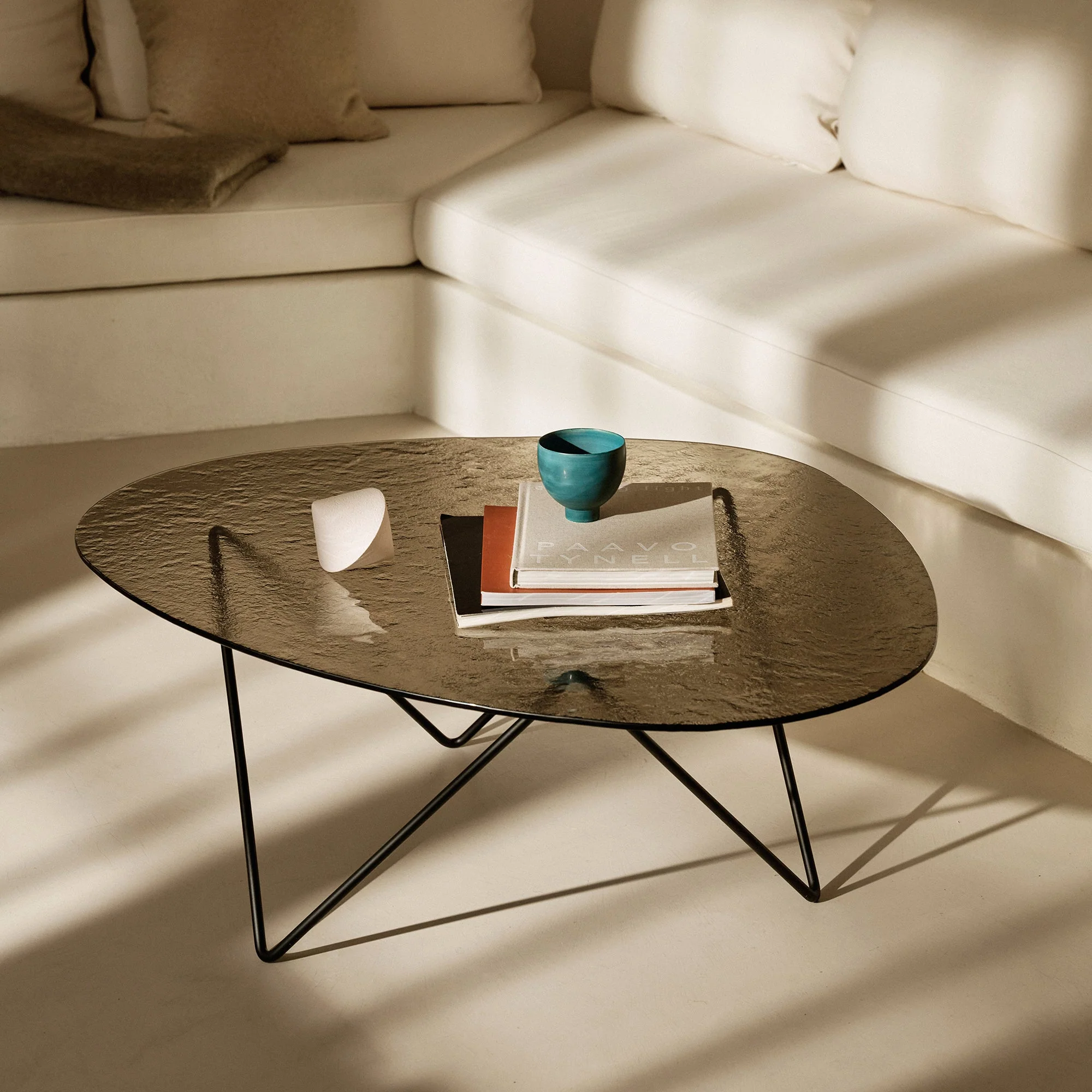 Pedrera Structured Glass Coffee Table - Image 2