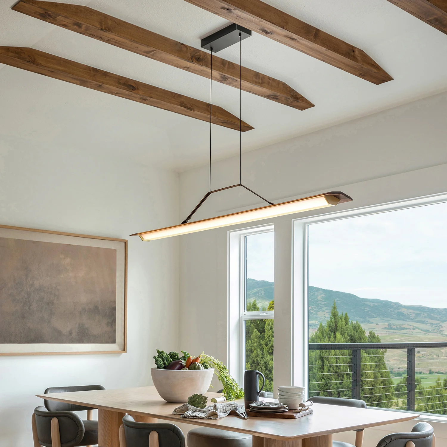 Penna LED Linear Pendant Light - Image 17