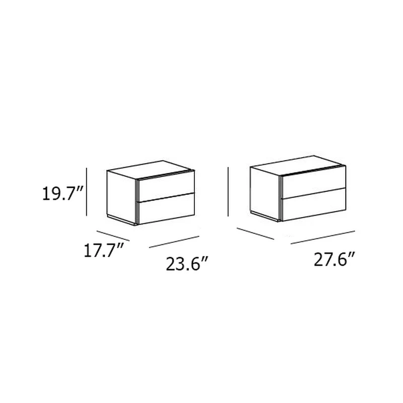 People 2-Drawer Nightstand - Image 18