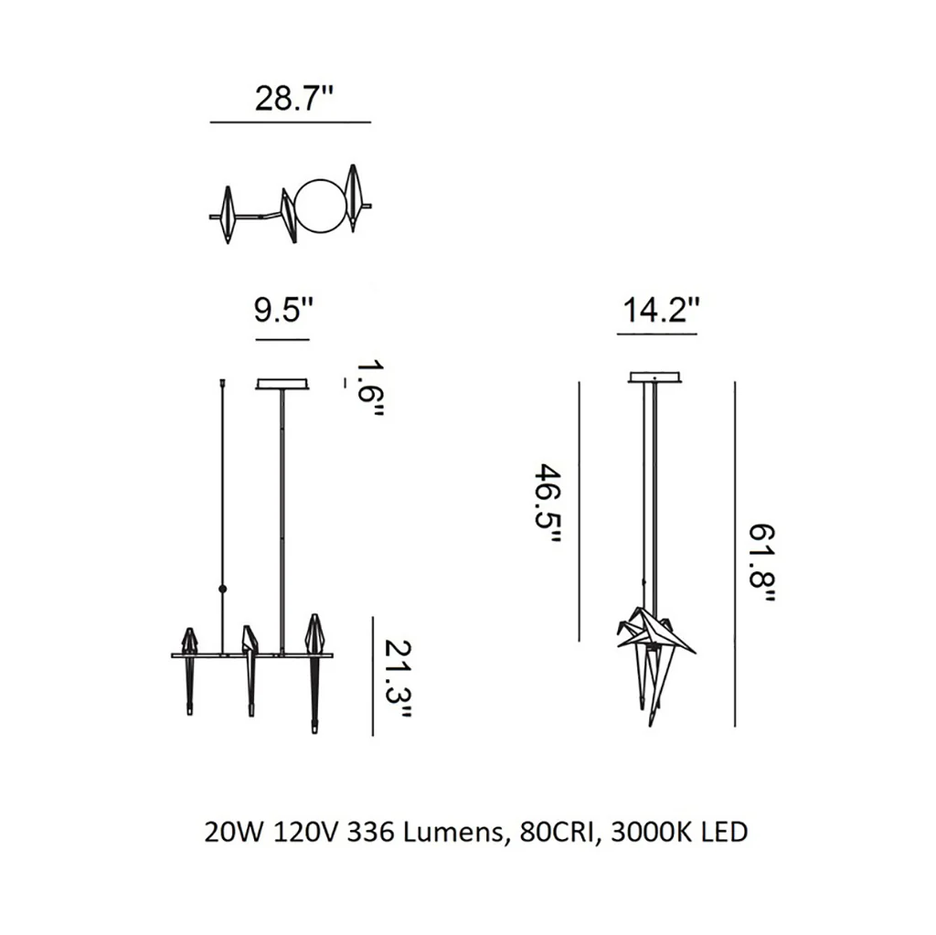 Perch Small Linear Pendant Light - Image 3