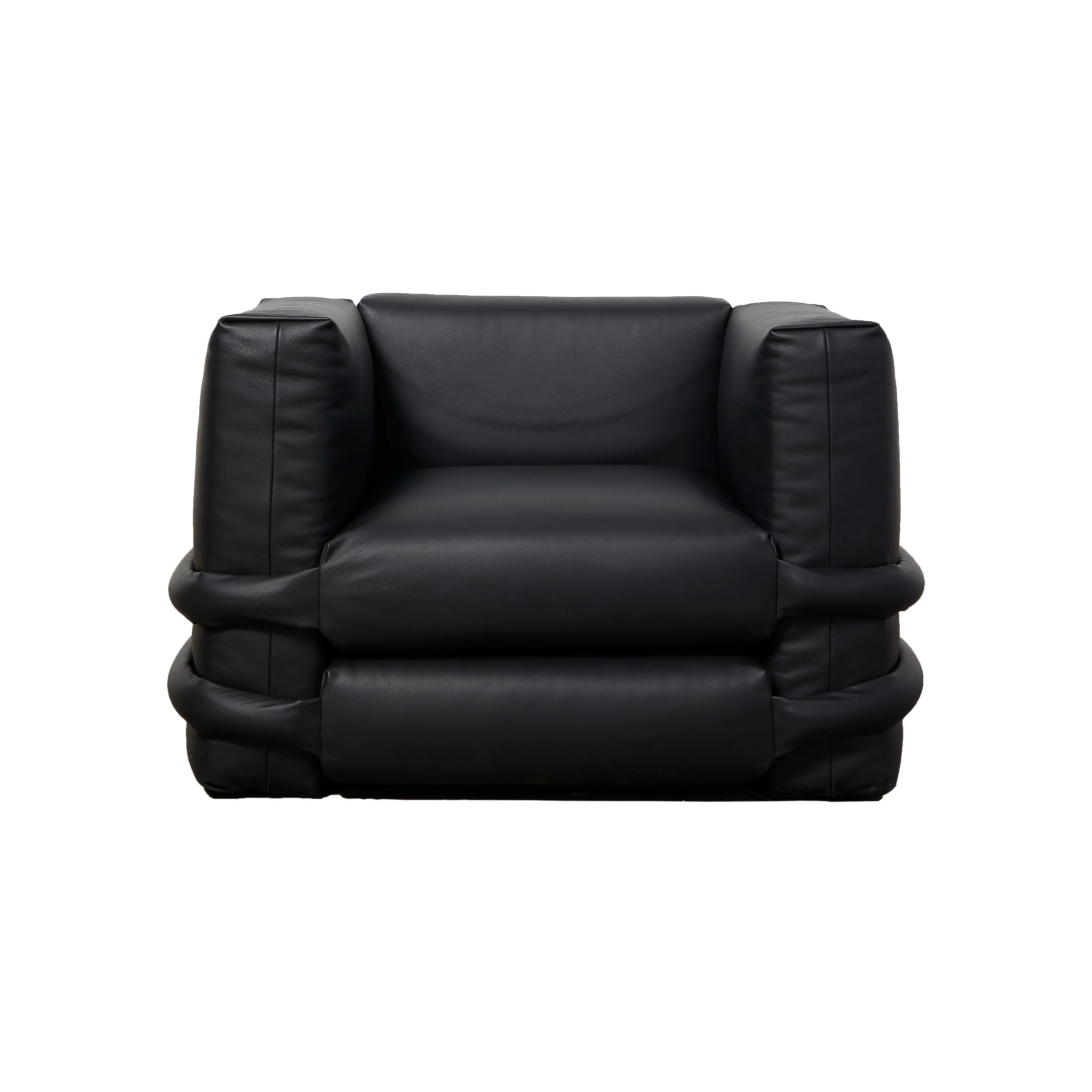 Pillow Leather Lounge Chair - Image 14
