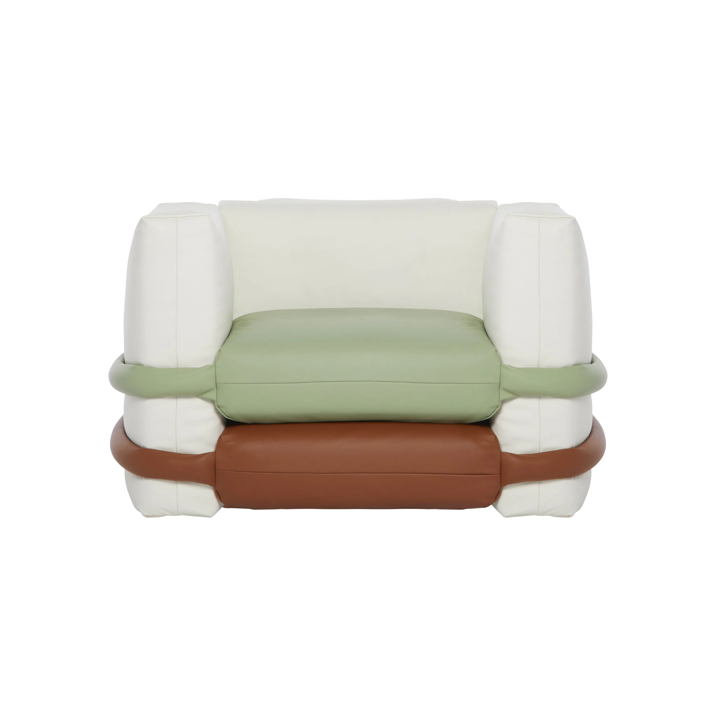 Pillow Leather Lounge Chair - Image 15