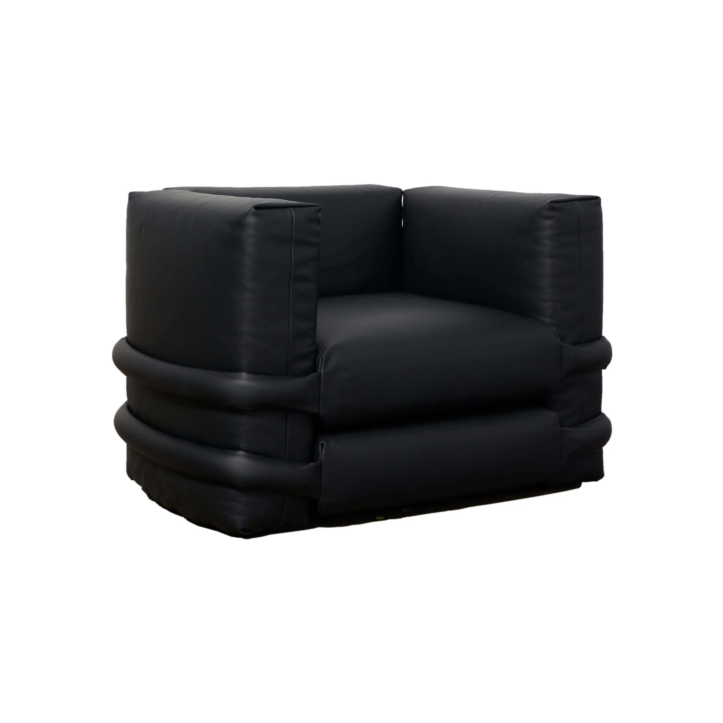 Pillow Leather Lounge Chair - Image 6