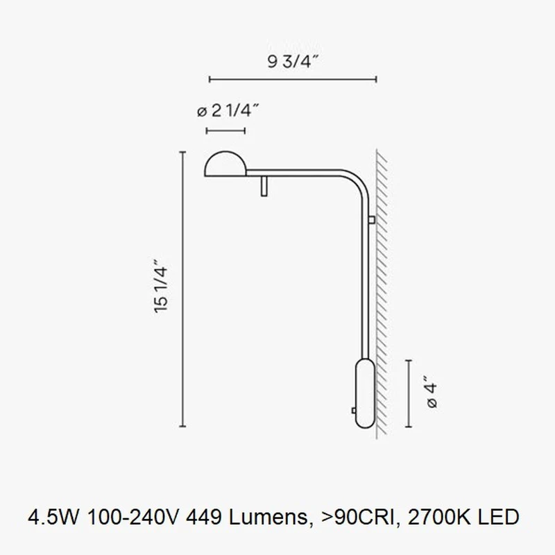 Pin 1680 Wall Light - Image 3