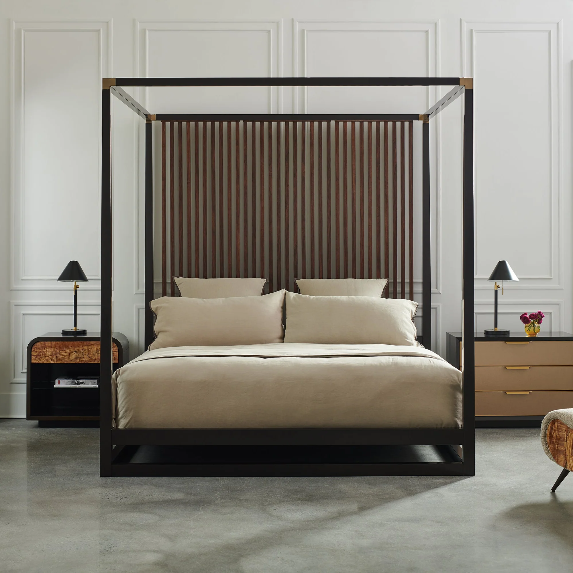 Pinstripe King Bed - Image 11