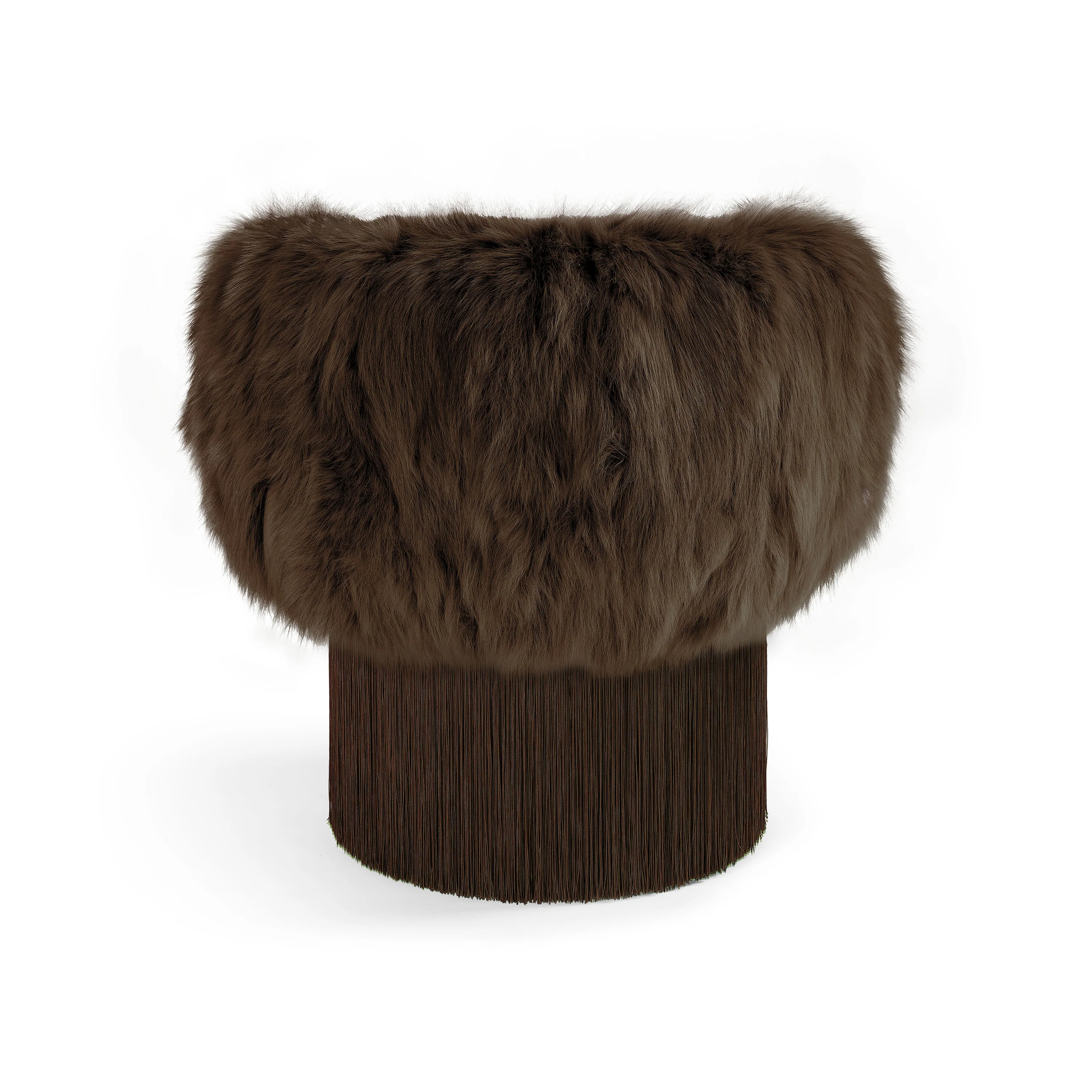 Pirouette Swivel Fringe Armchair - Image 7