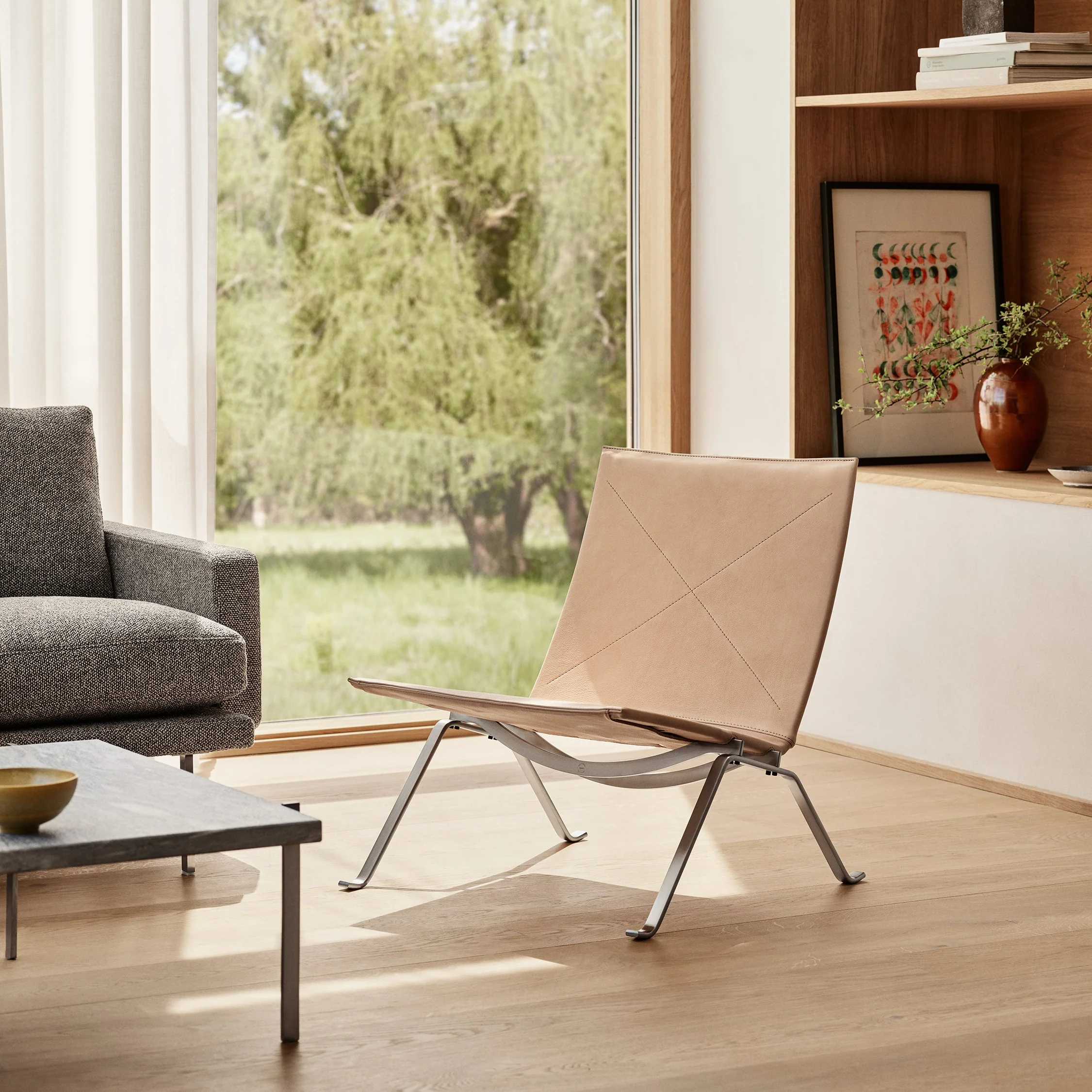 PK22 Leather Lounge Chair - Image 2