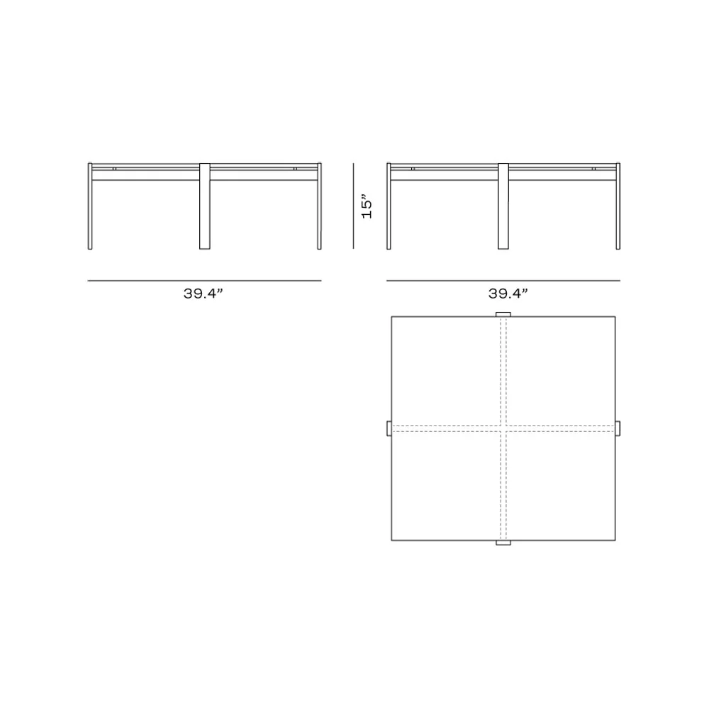 PK65 Square Coffee Table - Image 12