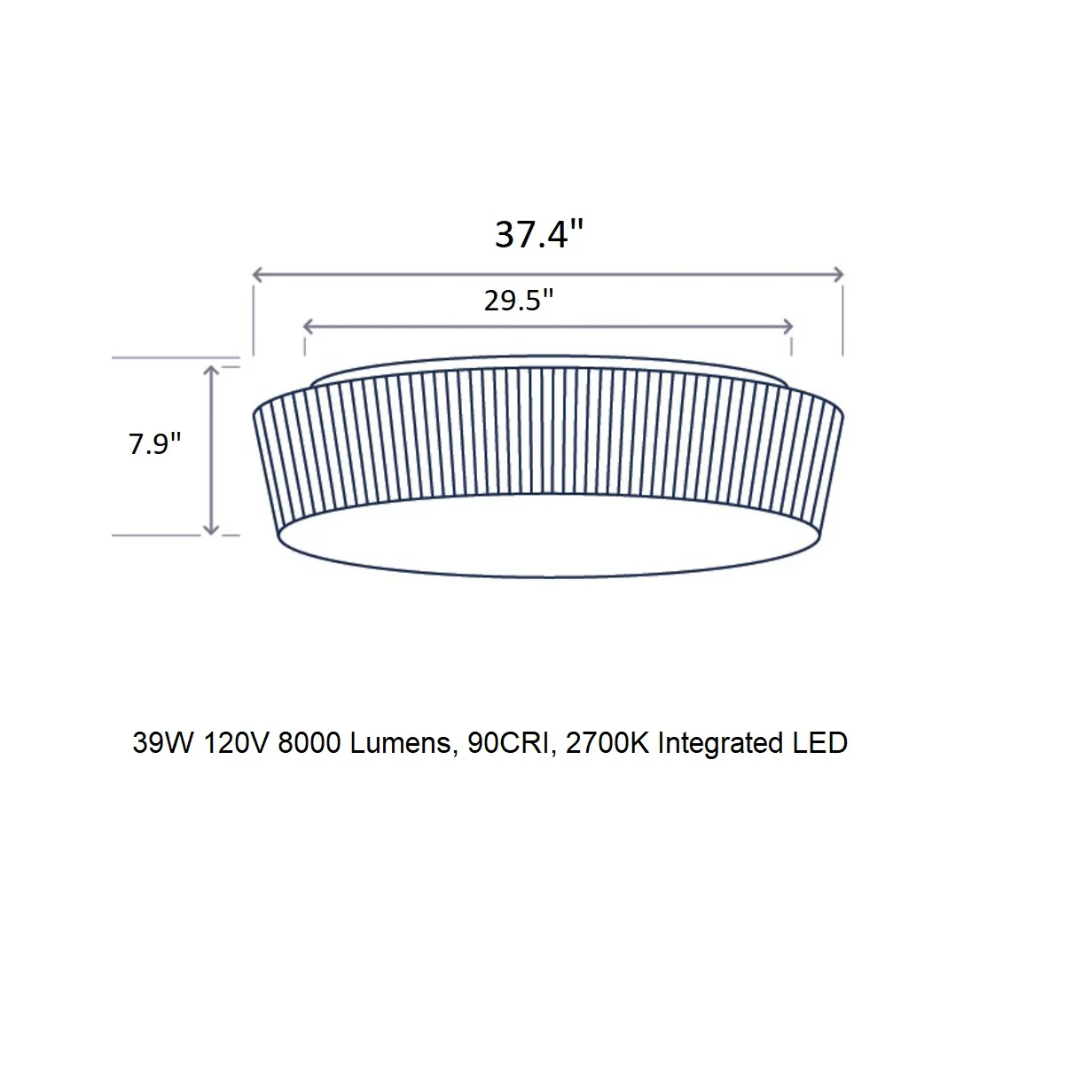 Plafonet LED Flush Mount - Image 9