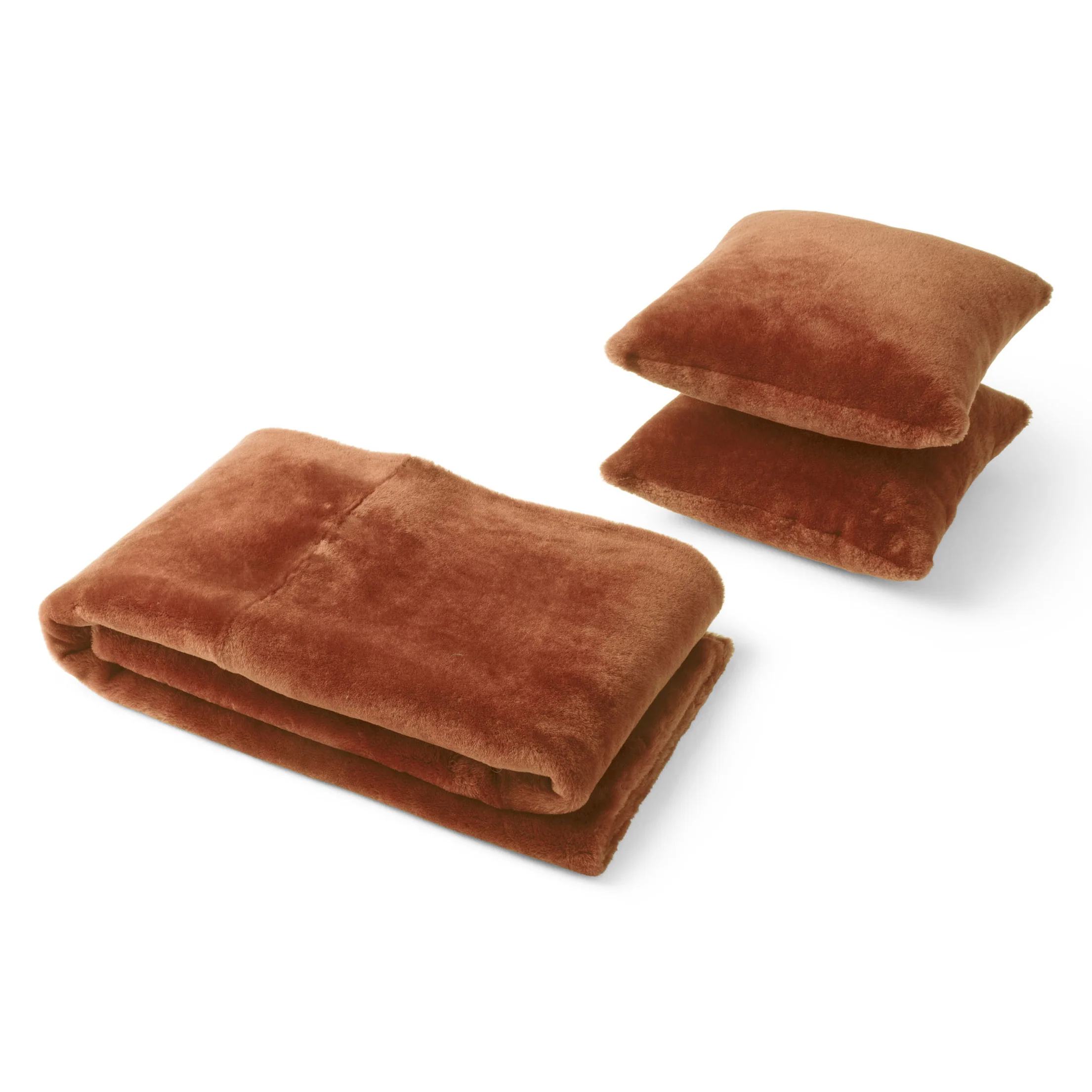 Plaid Throw Blanket and Cushion Set - Image 3