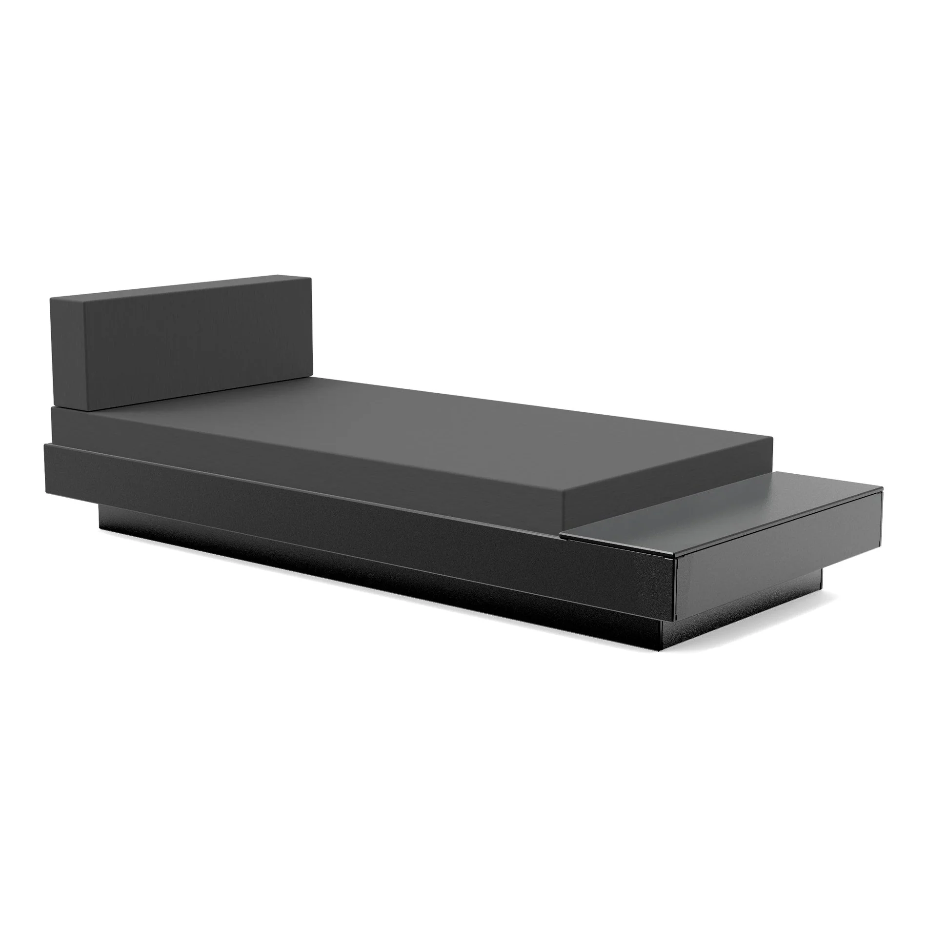 Platform One Outdoor Chaise Lounge with Table - Image 30