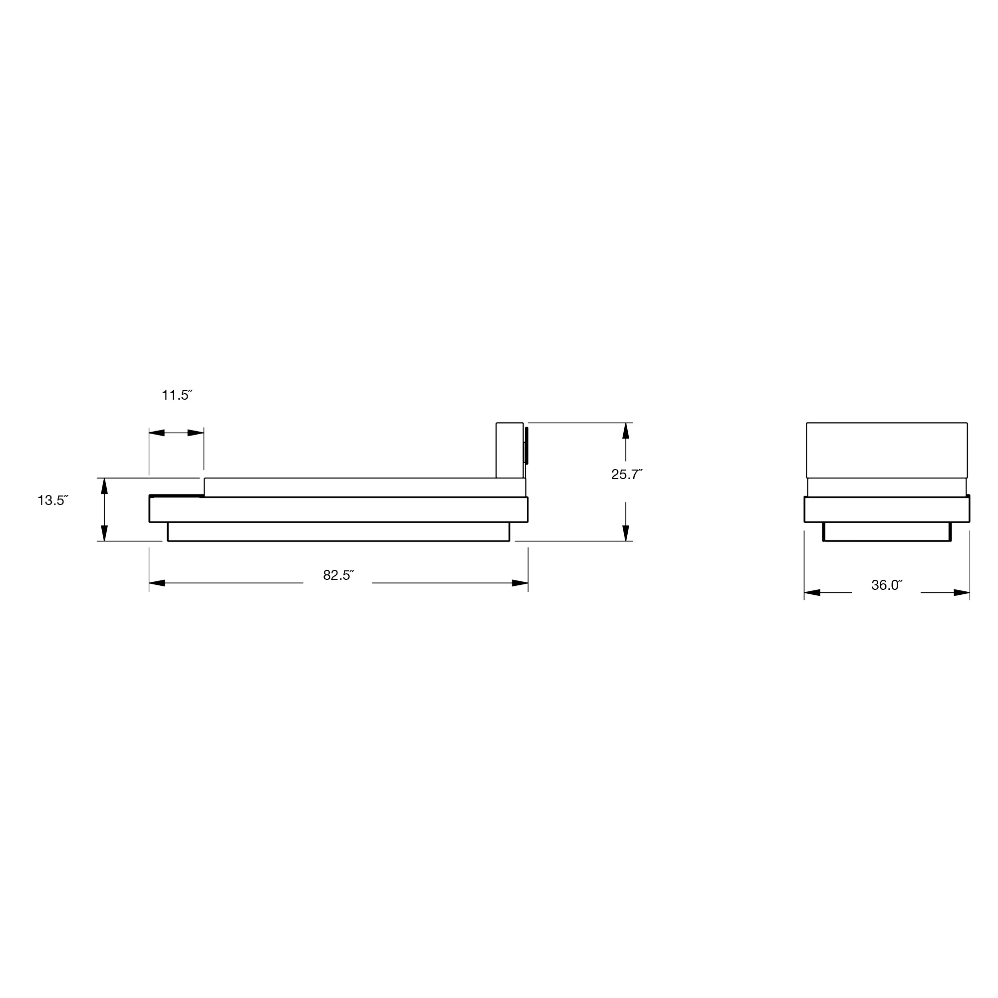 Platform One Outdoor Chaise Lounge with Table - Image 42
