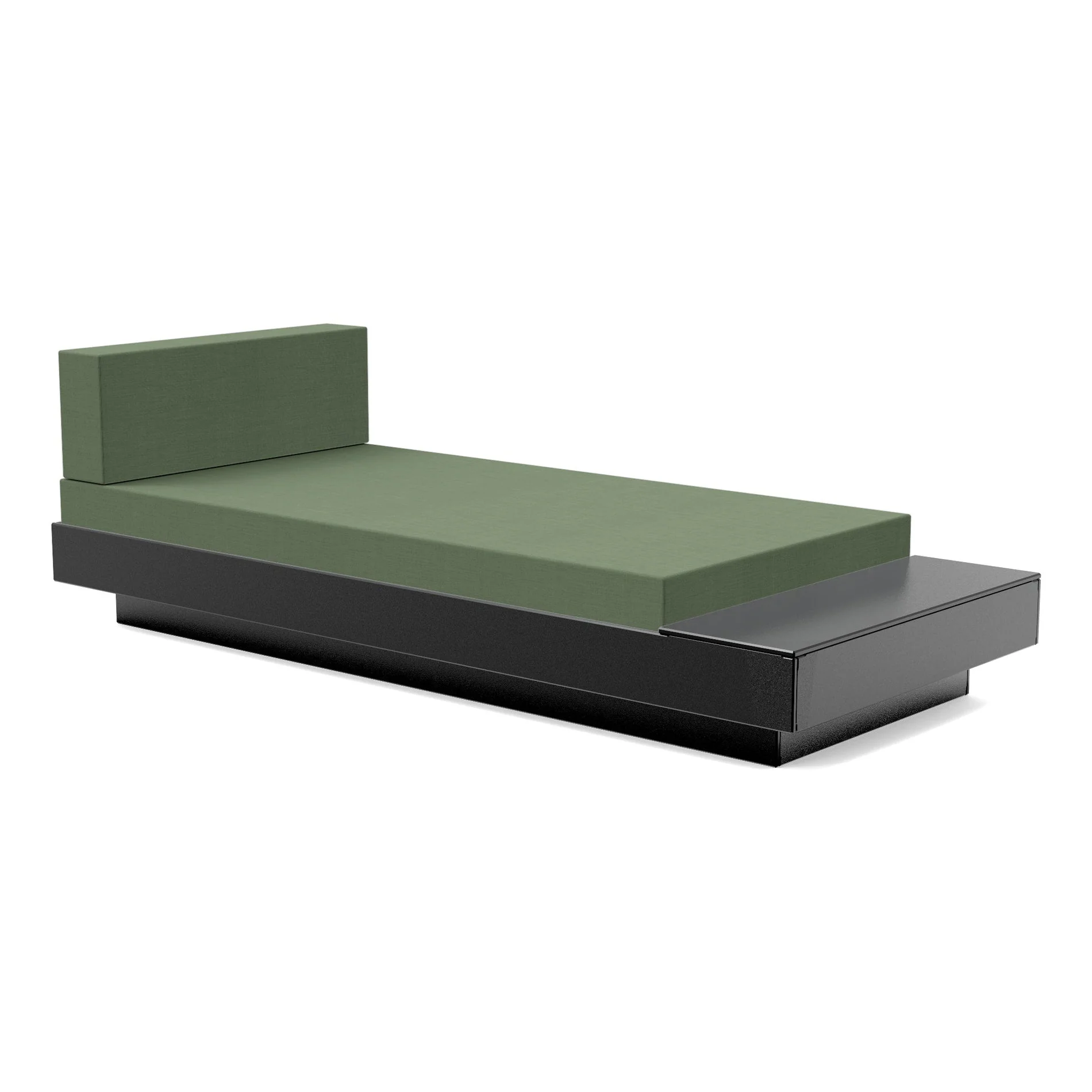Platform One Outdoor Chaise Lounge with Table - Image 53