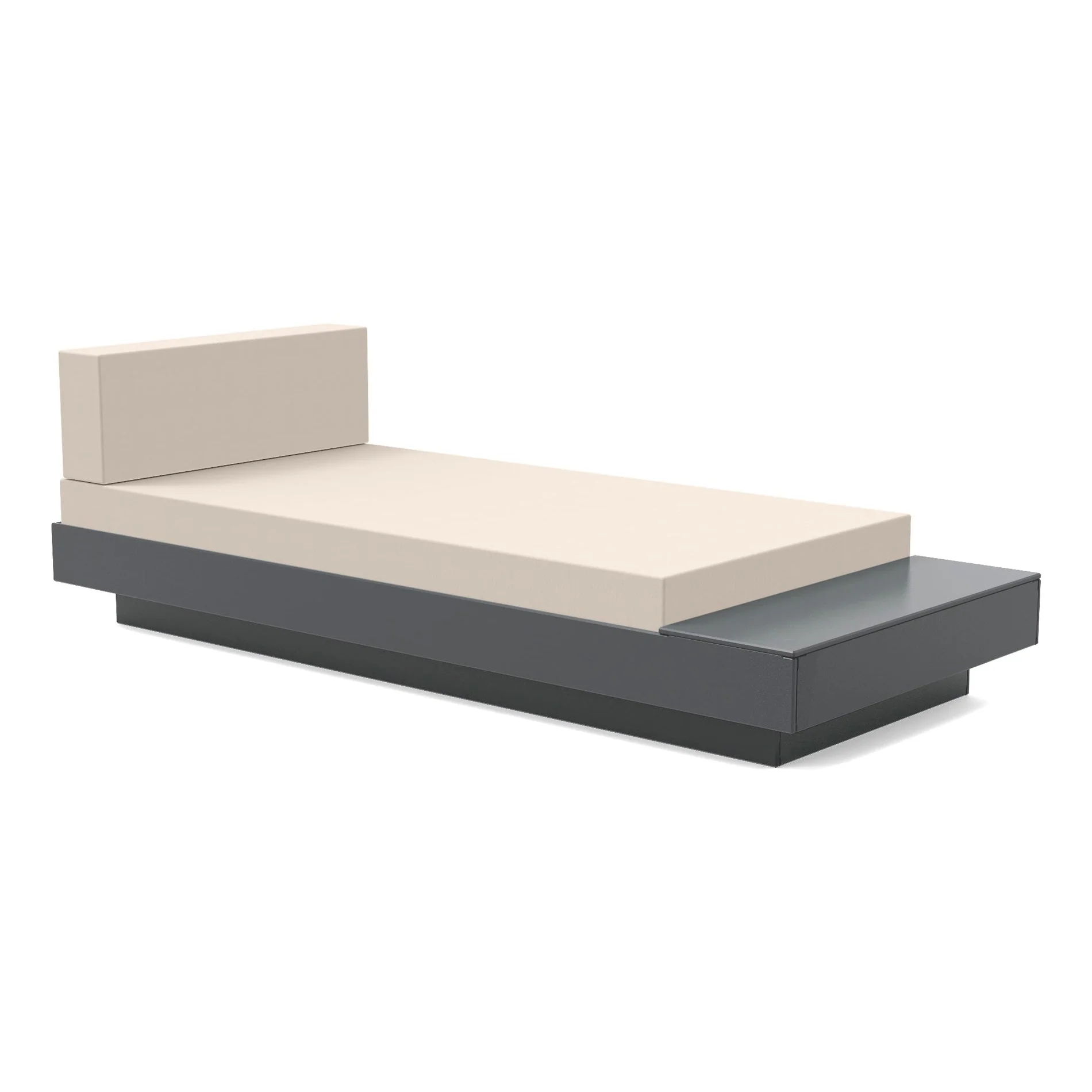 Platform One Outdoor Chaise Lounge with Table - Image 63