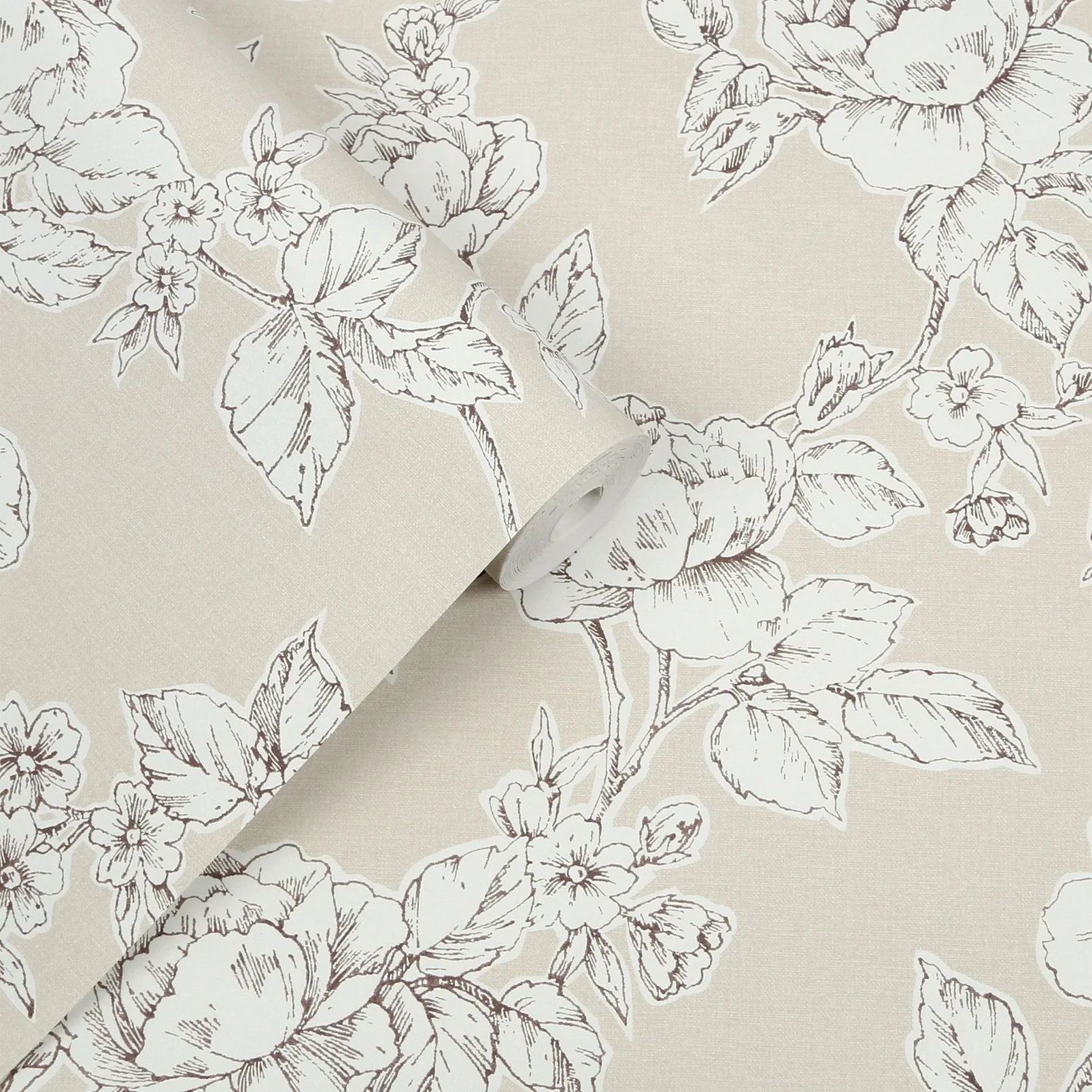 Laura Ashley Laura Ashley Pollington Roses Dark Dove Grey  Wallpaper - Image 7