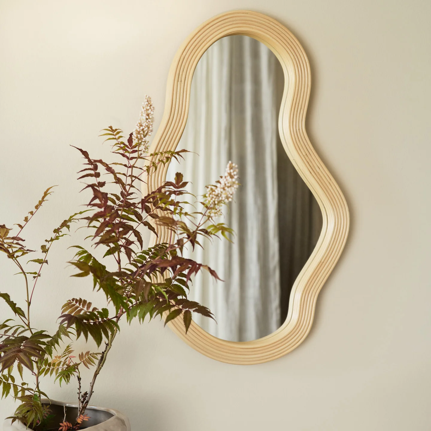 Pond Rattan Mirror - Image 2