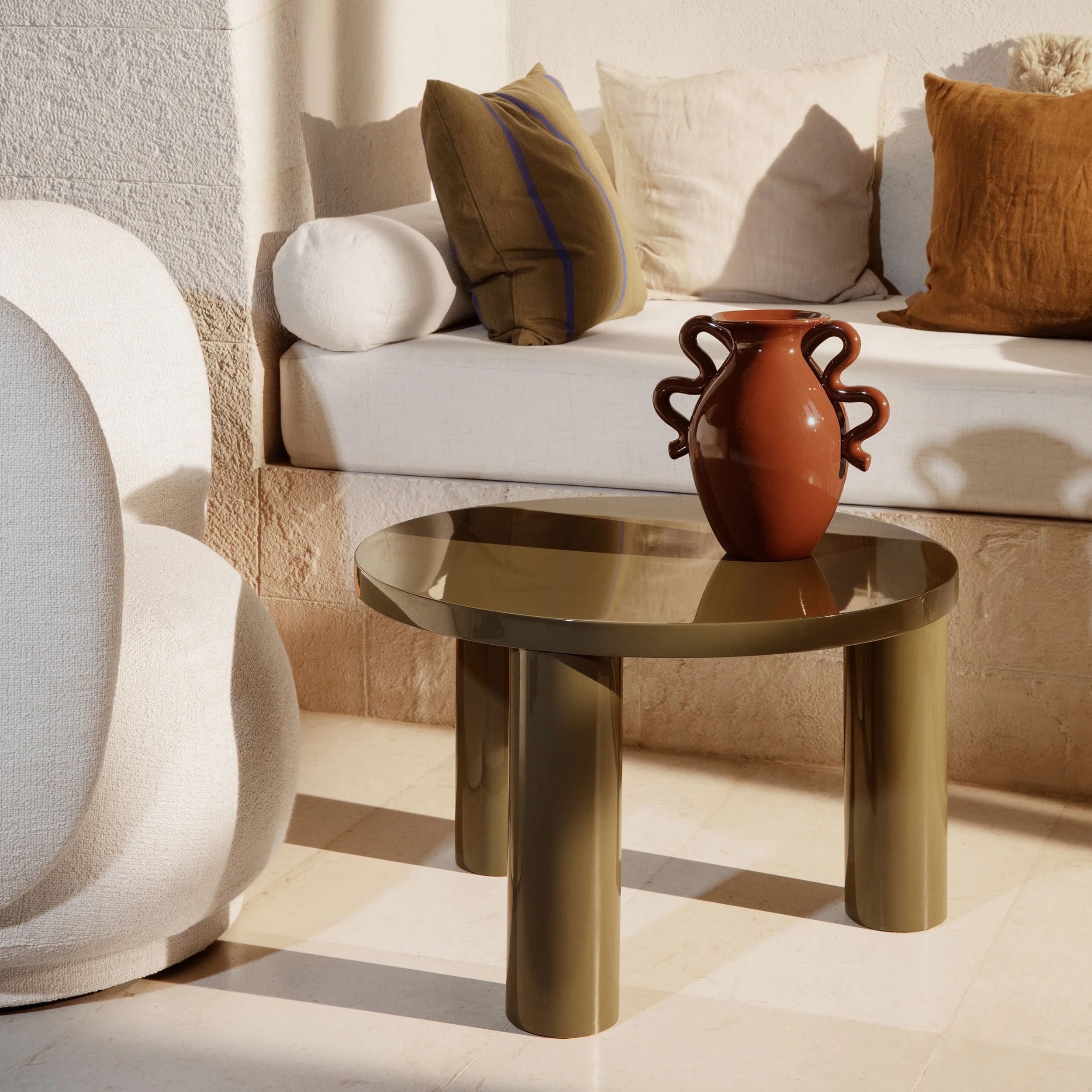Post Lacquer Coffee Table - Image 5