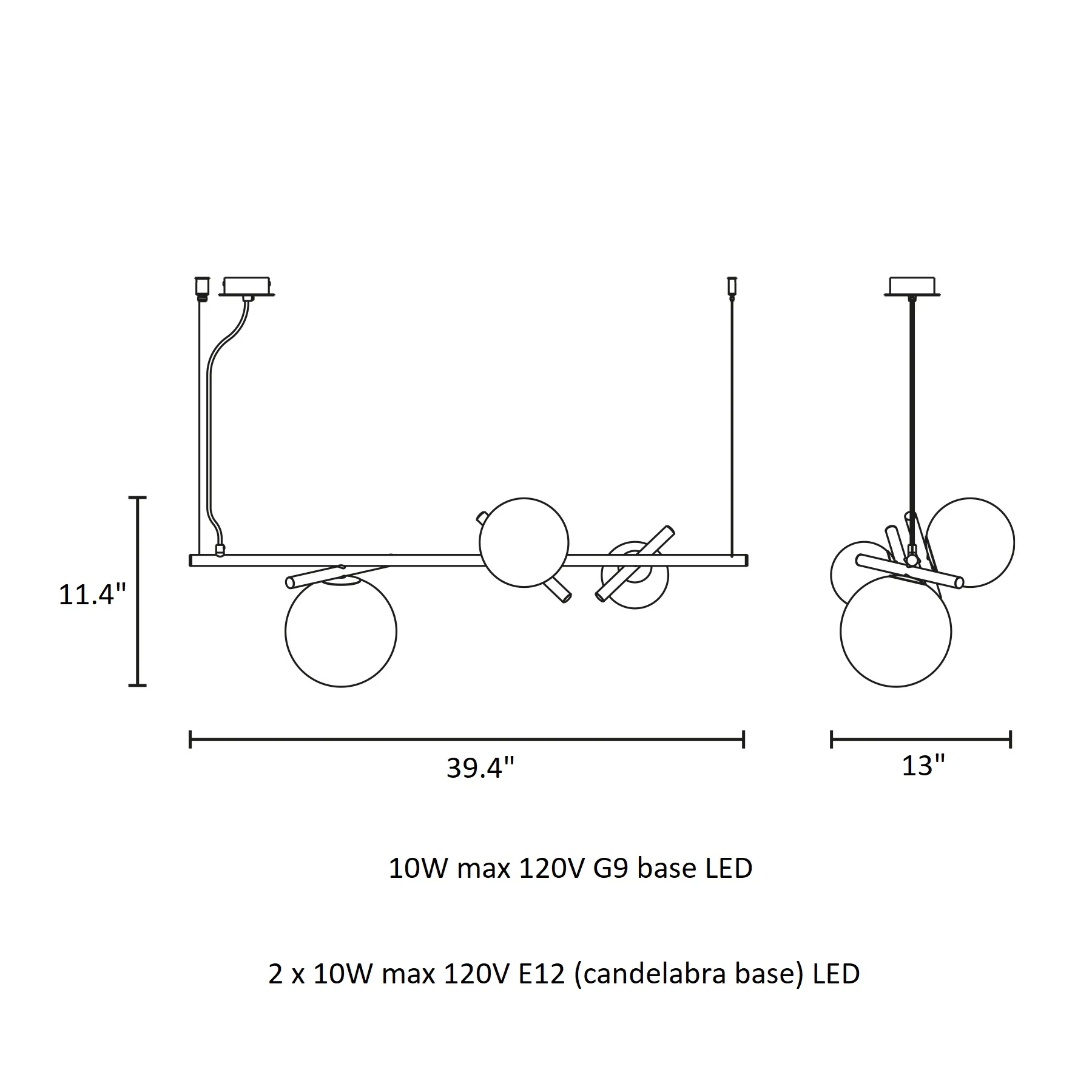 Posy Linear Pendant Light - Image 5