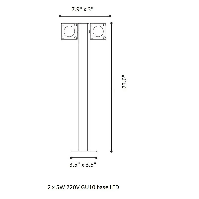 Q-Bic Outdoor Bollard Light - Image 6