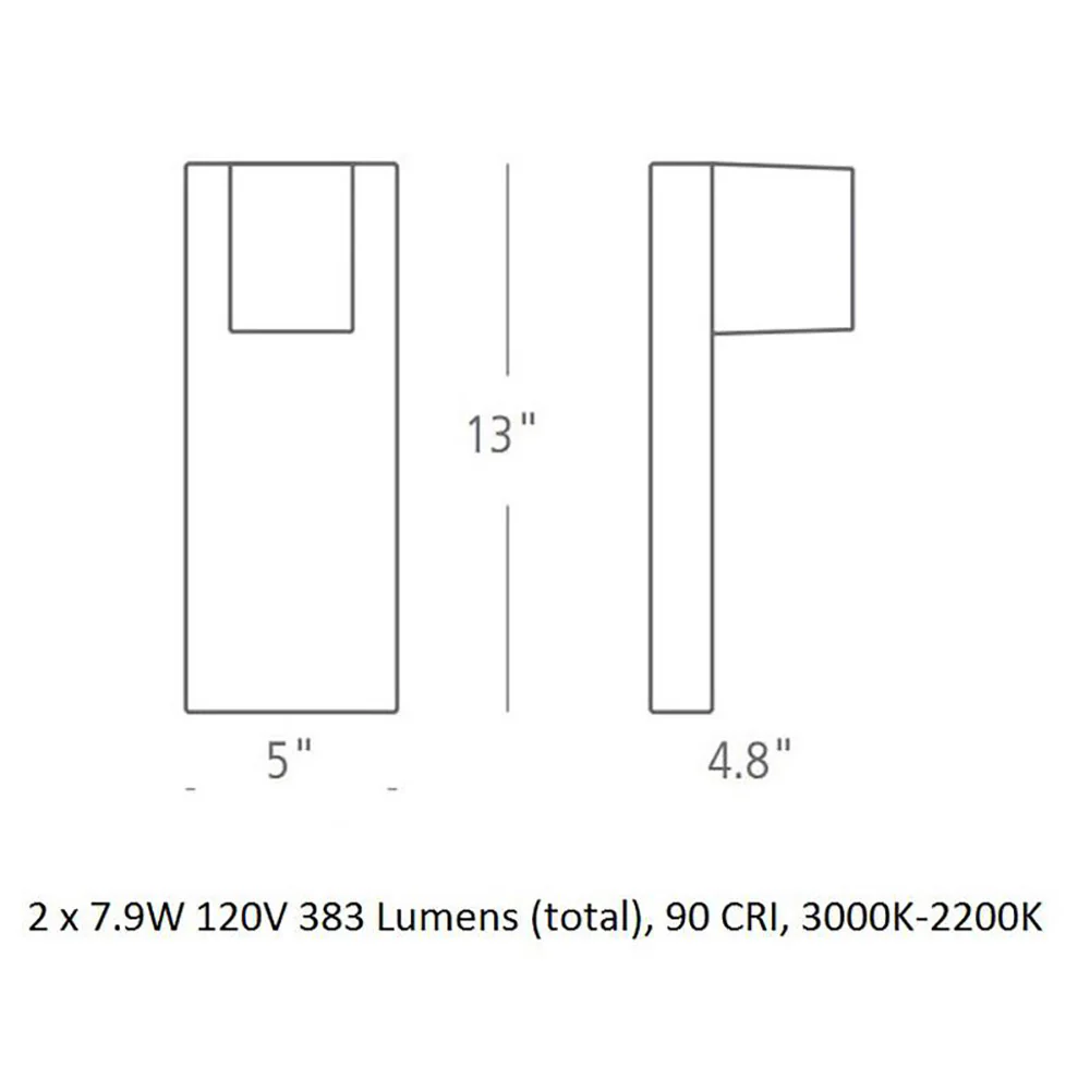 Sean Lavin Quadrate Outdoor Wall Sconce - Image 6