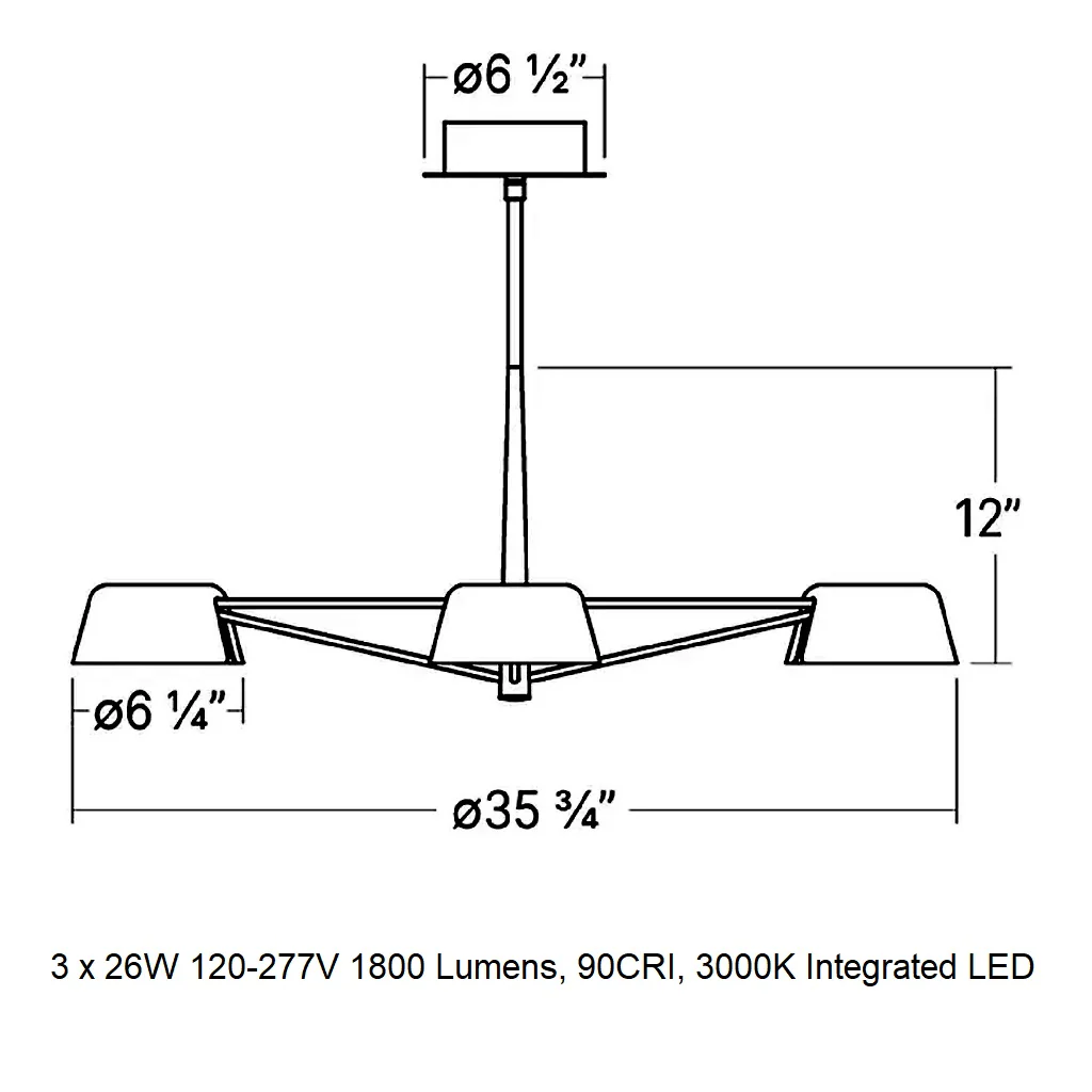 Ray LED Chandelier - Image 24