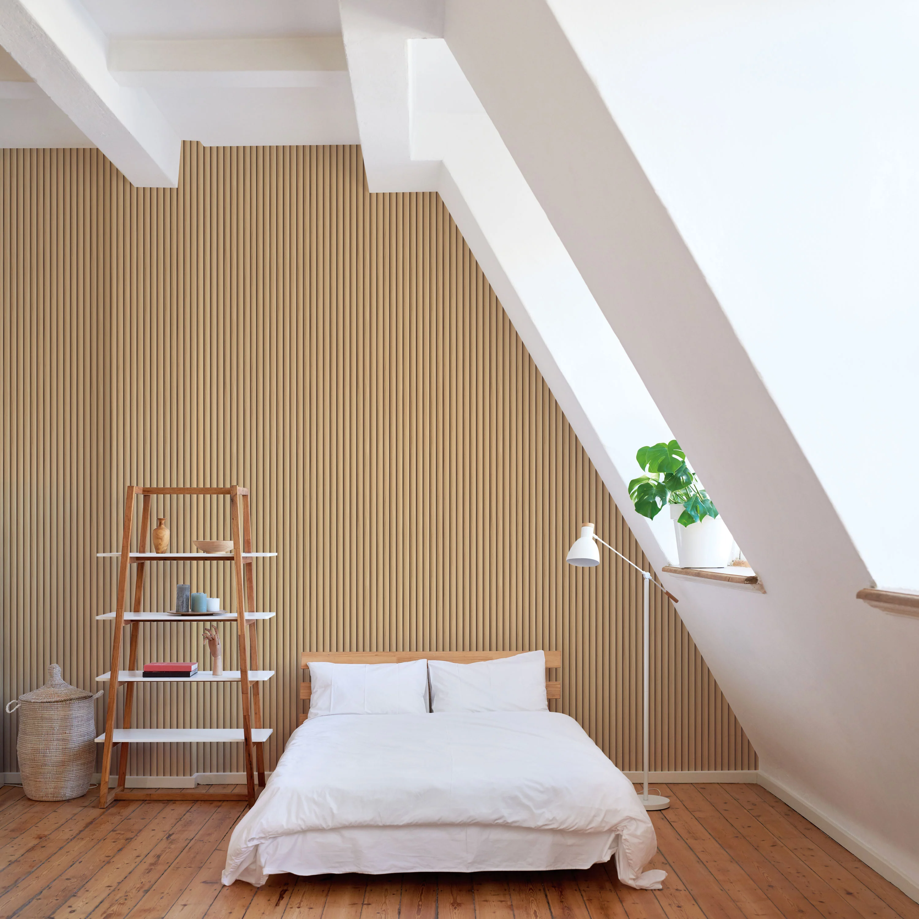 Reeded Wood Removable Wallpaper - Image 5