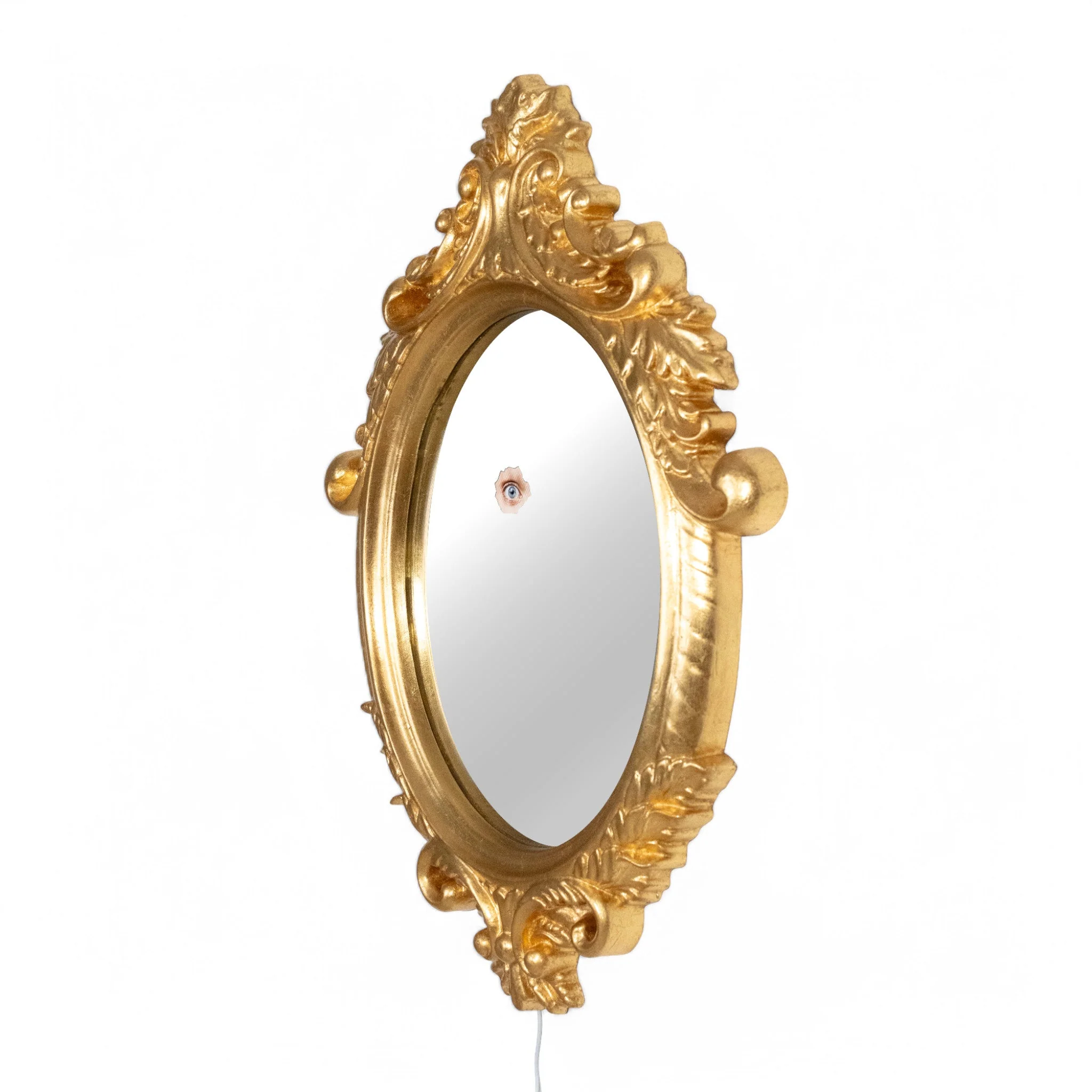Reflecting Ciclope Wall Mirror with PU Frame - Image 2