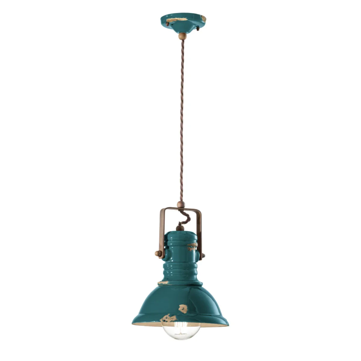 Retro Industrial Bracket Pendant Light - Image 3