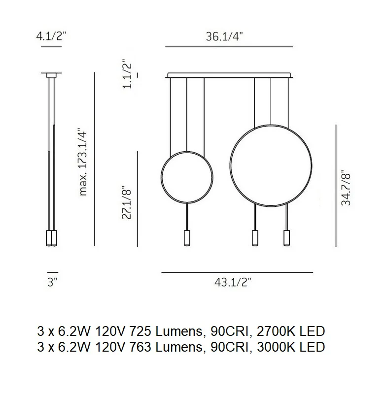 Revolta L92.1S1D Linear Pendant Light - Image 8