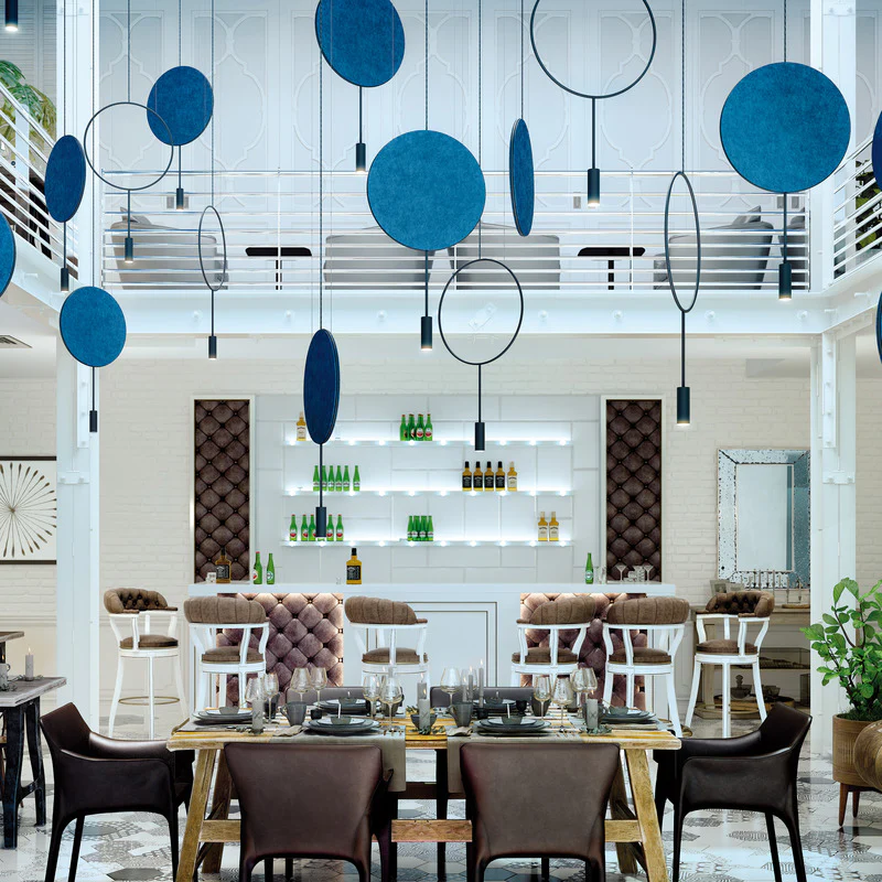 Revolta Pendant Light with Acoustic Panel - Image 2