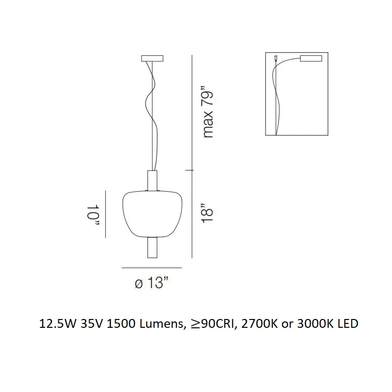 Riflesso 3 LED Pendant Light - Image 8