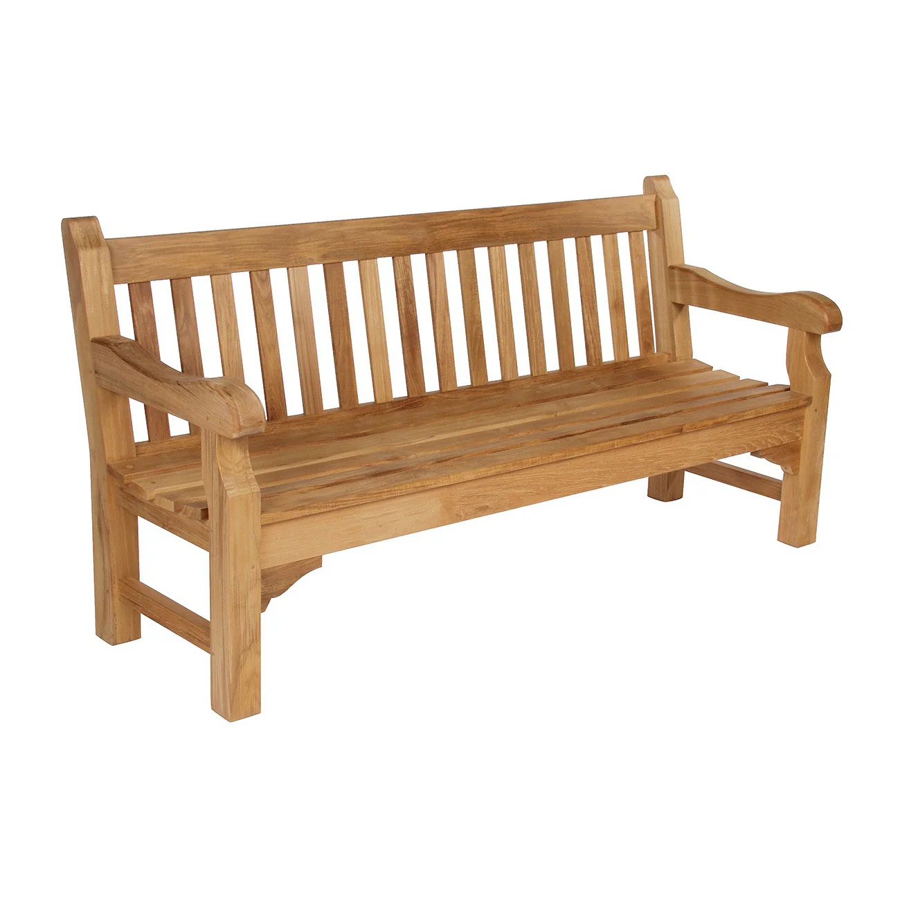 Rothesay Teak Outdoor Bench - Image 3
