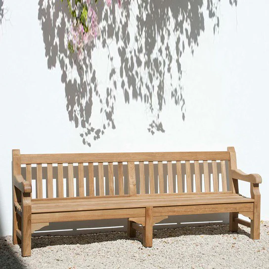 Rothesay Teak Outdoor Bench - Image 6