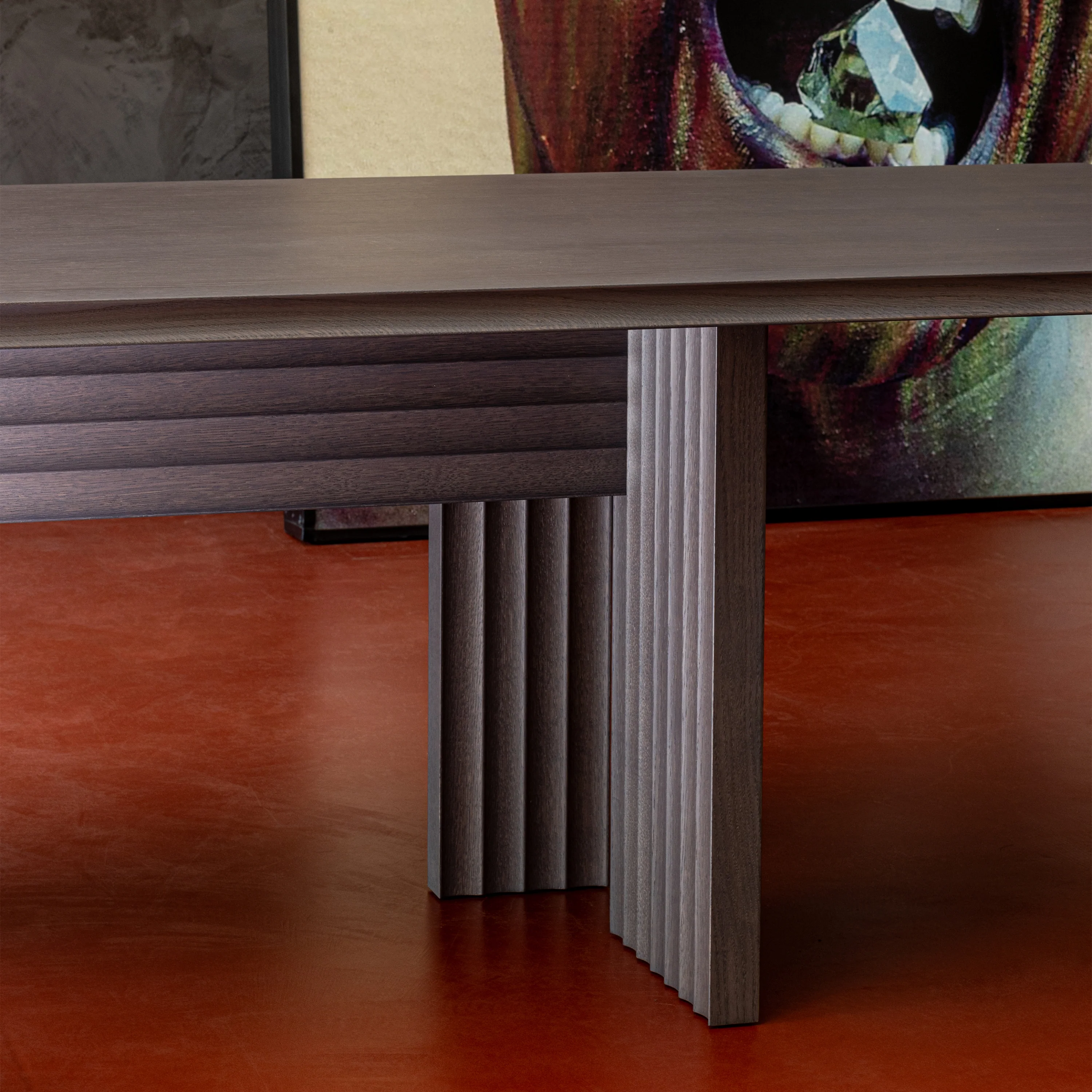 Rows Vertical Dining Table - Image 5