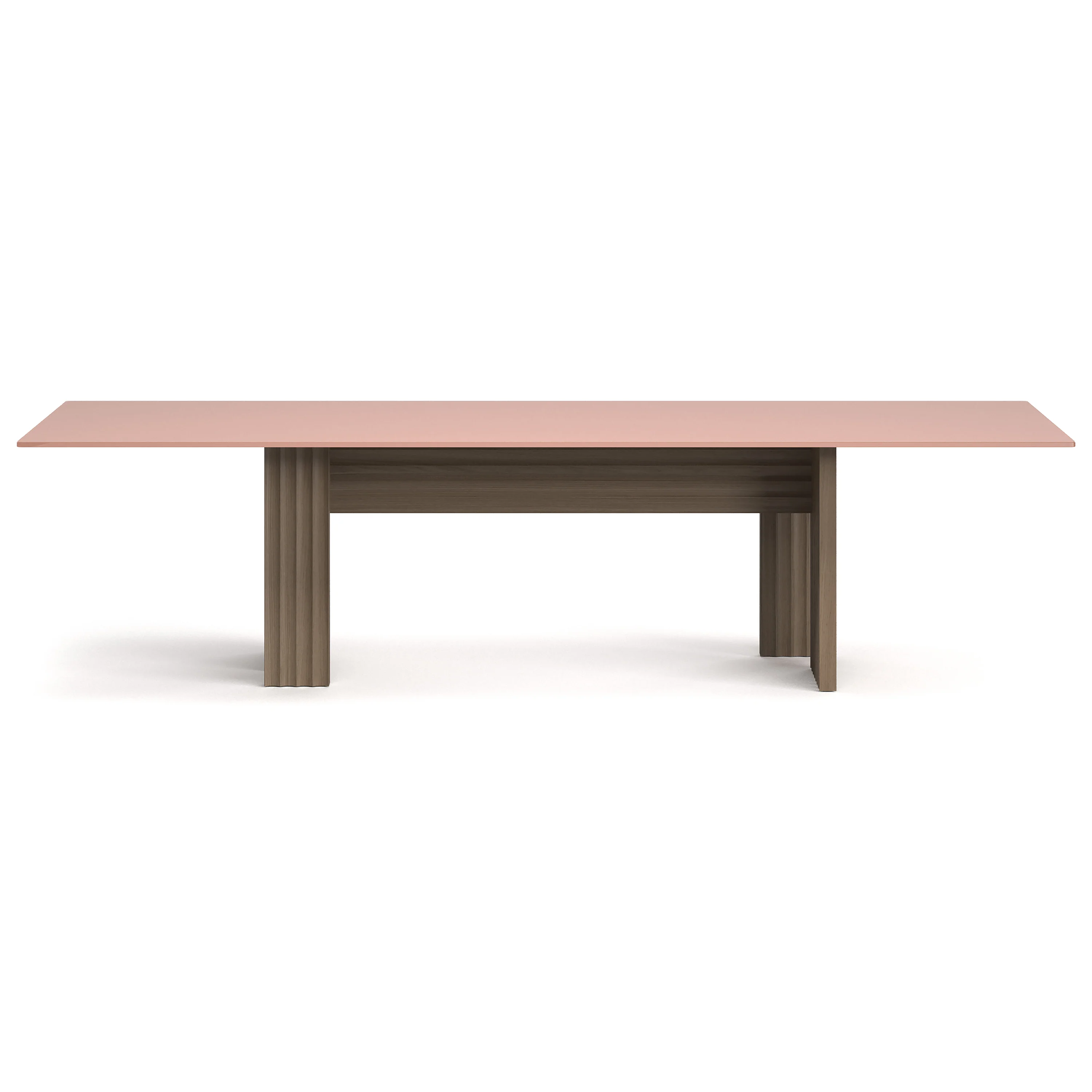 Rows Vertical Dining Table with Glass Top - Image 4