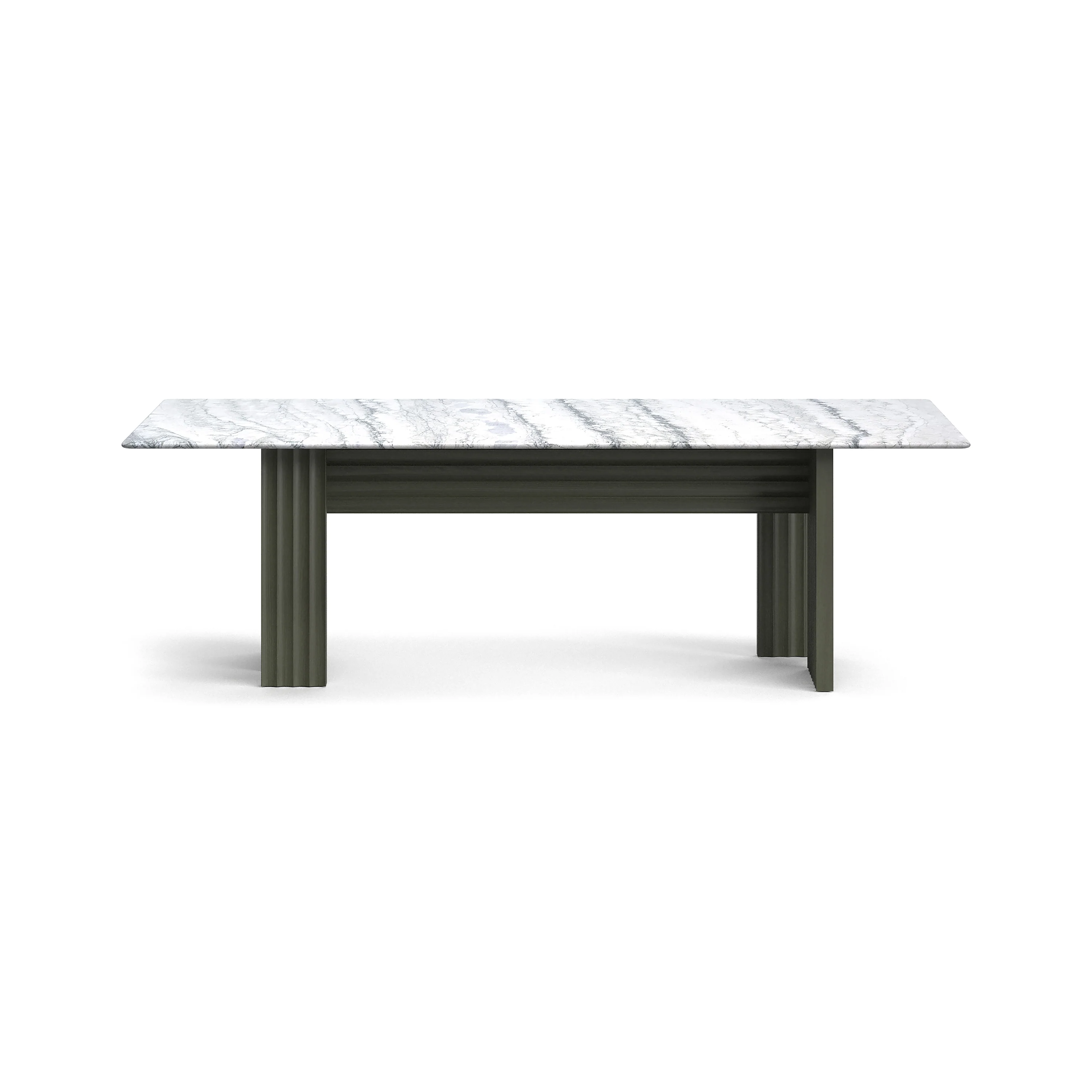Rows Vertical Dining Table with Marble Top - Image 2